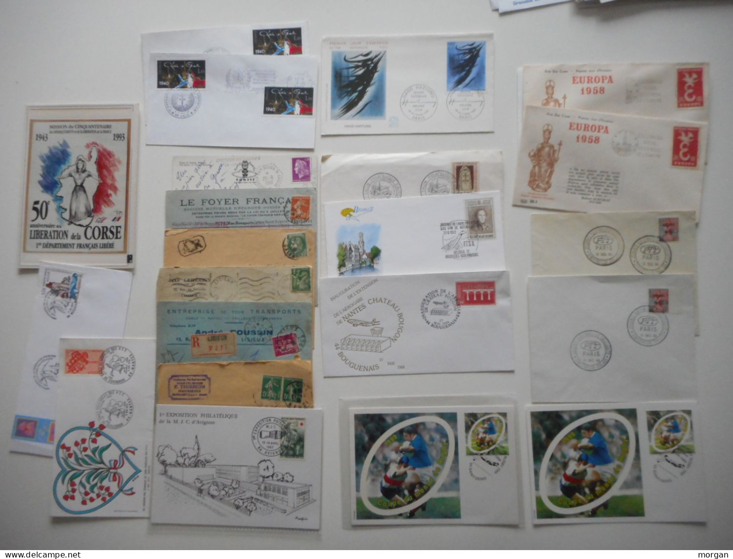 FRANCE, SUPER LOT D'ENVELOPPES FDC, MARCOPHILIE, 1,2 KG De DOCUMENTS AVEC ENVELOPPES FDC ANNEE 1996 - Collections (sans Albums)