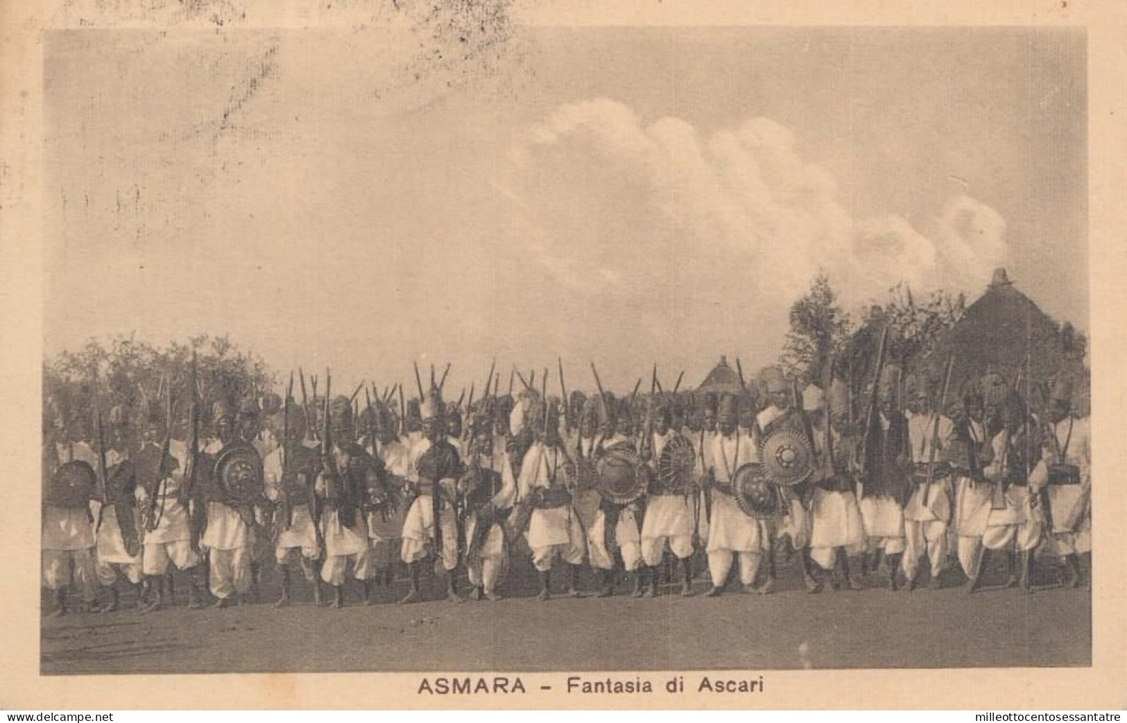 CO770 - ERITREA - Cartolina Fotografica Del 1919 Da Asmara A Roma Con Cent 10 Rosso- Soggetti Africani - - Eritrea