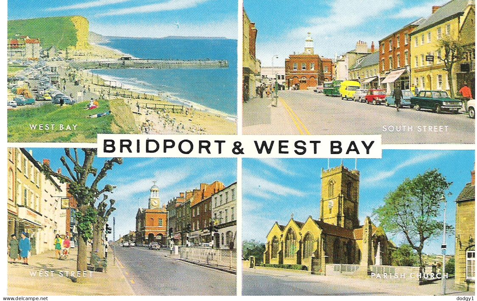 SCENES FROM BRIDPORT AND WEST BAY, DORSET, ENGLAND. UNUSED POSTCARD Mm6 - Other & Unclassified