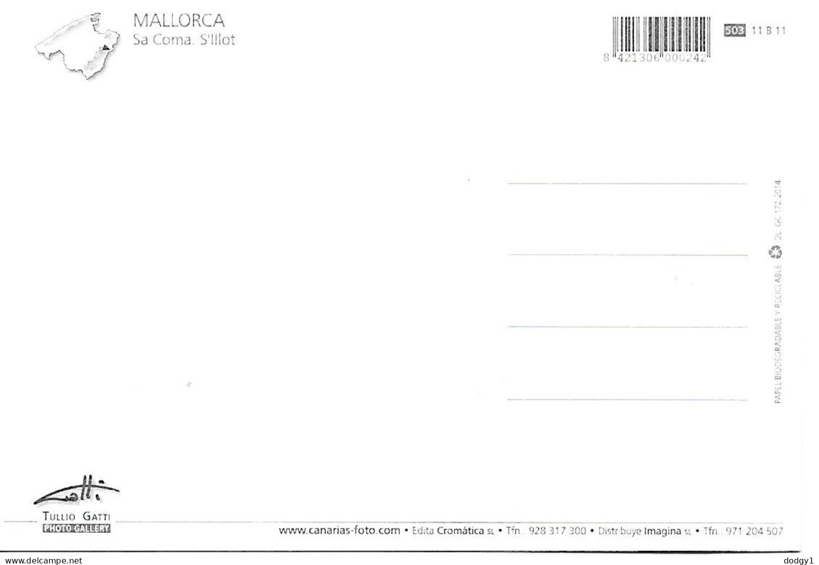 SCENES FROM SA COMA AND S'ILLOT,, MALLORCA, BALEARIC ISLANDS, SPAIN. UNUSED POSTCARD Mm6 - Mallorca