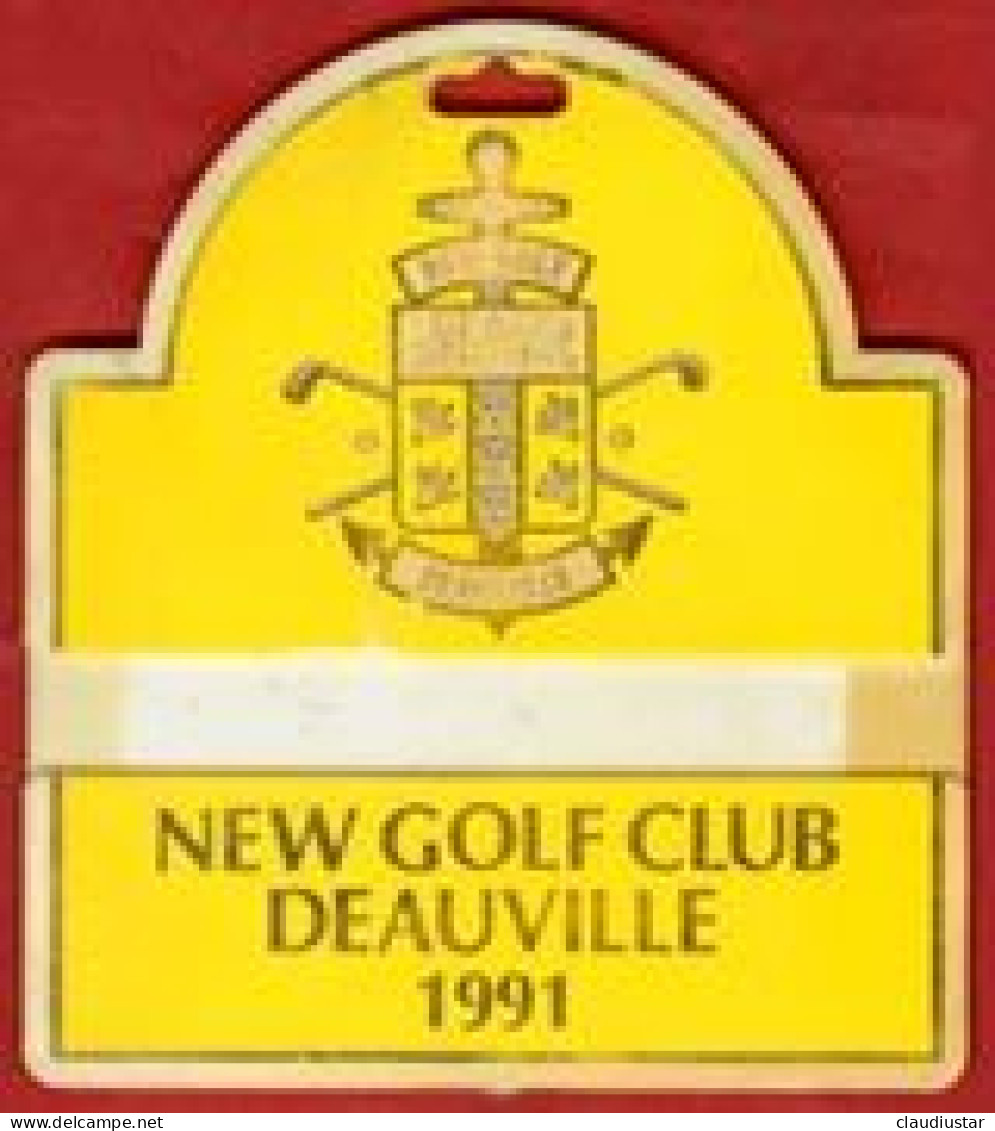 ** PLAQUE  NEW  GOLF  CLUB  -  DEAUVILLE  1991 ** - Sonstige & Ohne Zuordnung