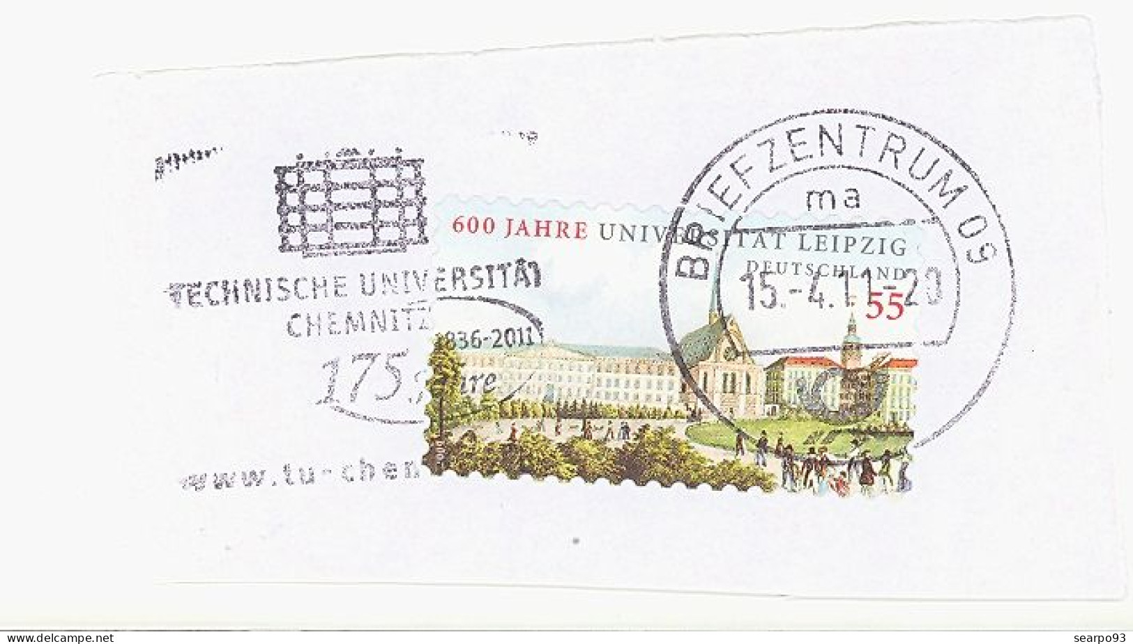 GERMANY. POSTMARK CHEMNITZ TECHNICAL UNIVERSITY - Maschinenstempel (EMA)