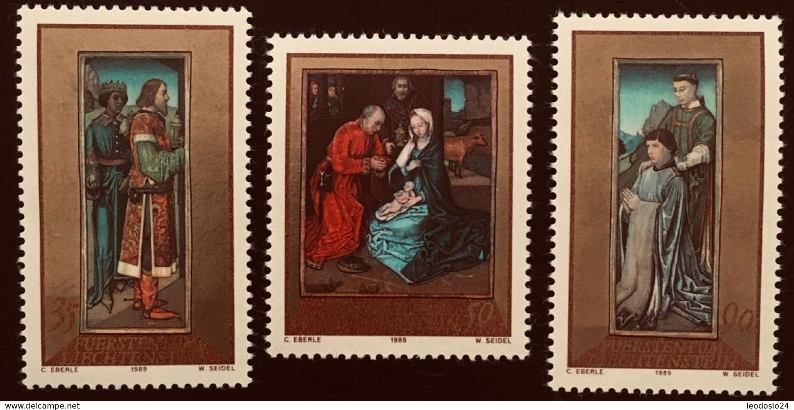 Liechtenstein 1989 Yt  919 A 921 ** - Unused Stamps