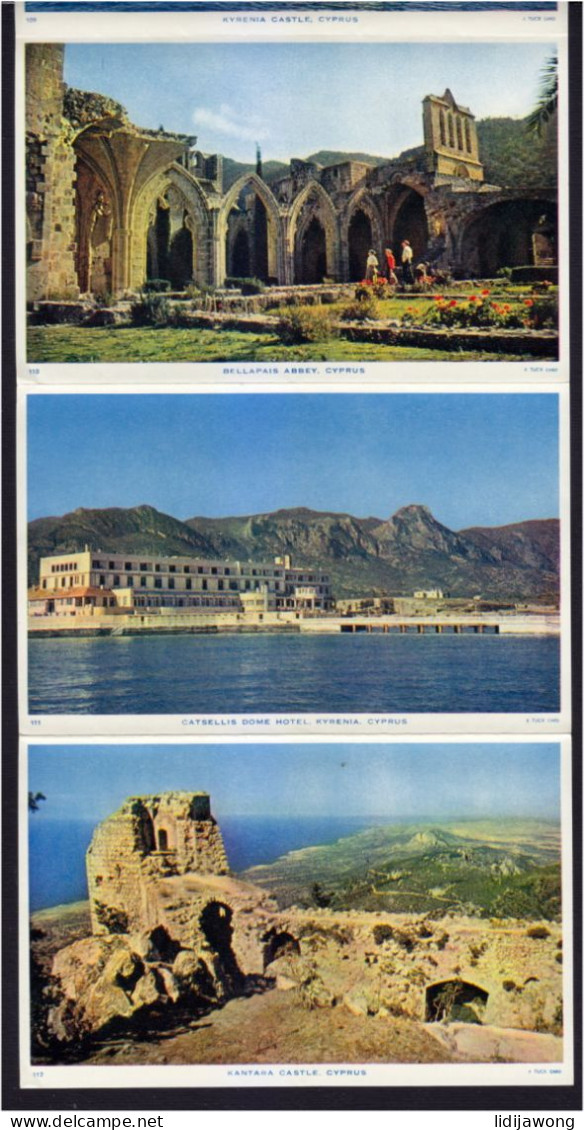 Tuck's Souvenir Letterview Of Cyprus - Unused Illustrated (6 Images) Cover C.1960 Series 8 (see Sales Conditions) - Chypre