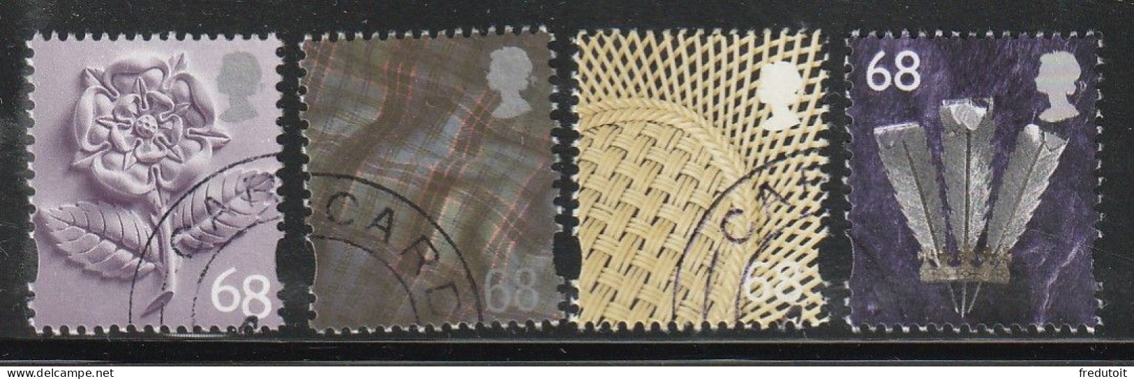 GRANDE BRETAGNE - N°2349/52 Obl (2002) - Used Stamps