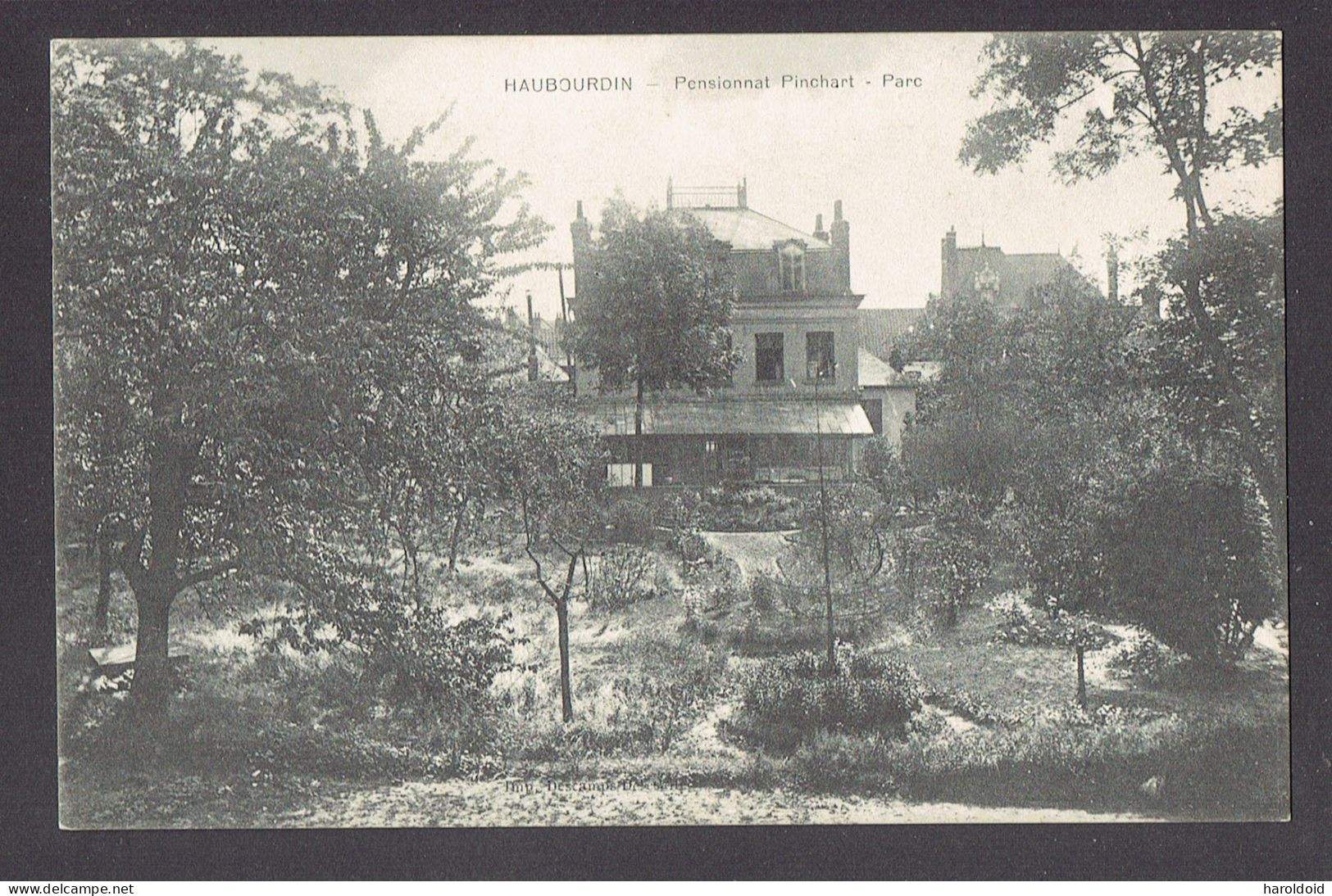 CPA 59 - HAUBOURDIN - PENSIONNAT PINCHART - PARC - Haubourdin