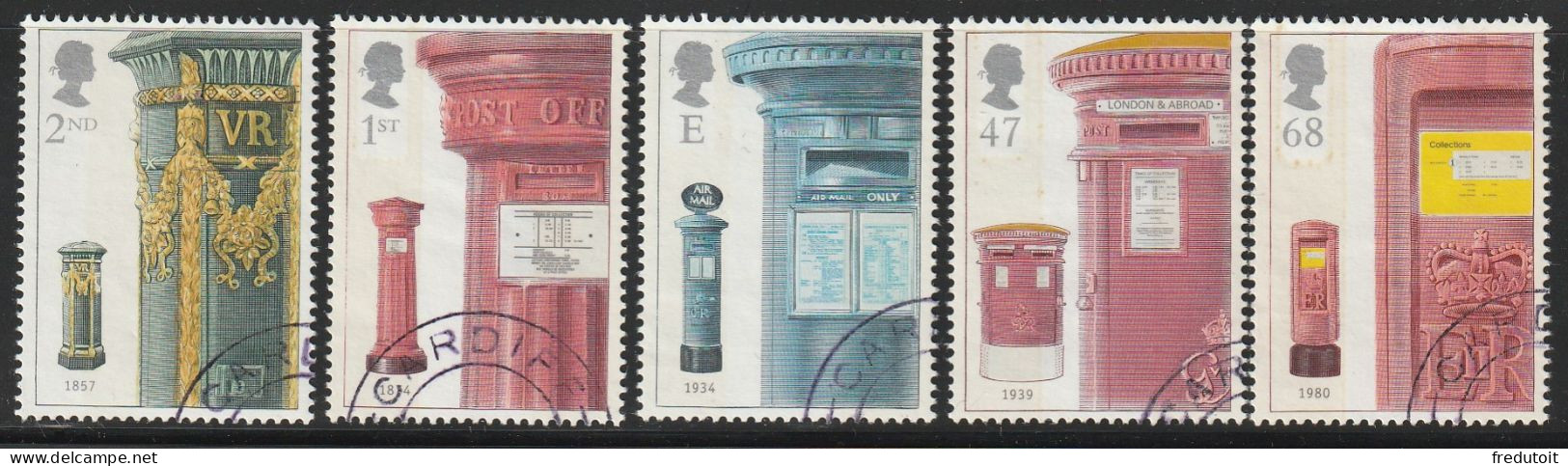 GRANDE BRETAGNE - N°2373/7 Obl (2002) - Used Stamps
