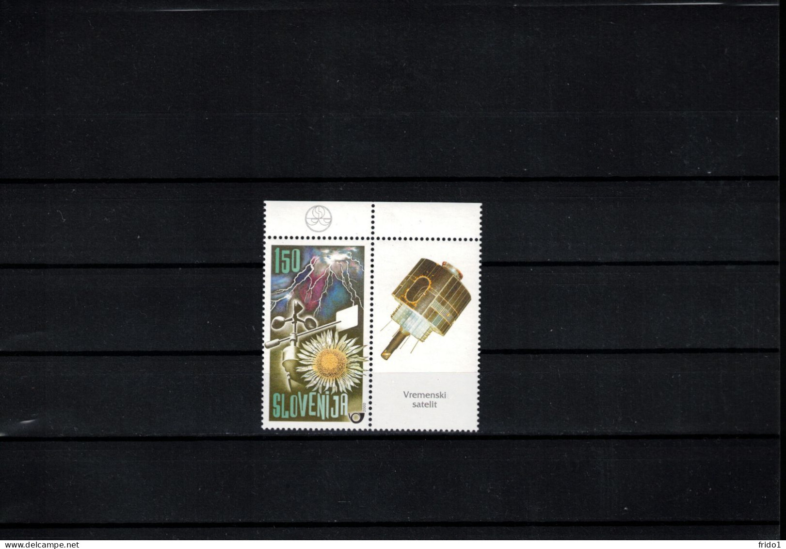 Slovenia / Slowenien 2000 Meteorology Stamp+label (Meteorology Satellite) Postfrisch / MNH - Slowenien