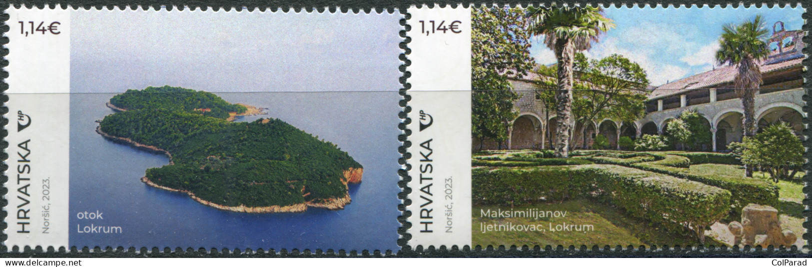 CROATIA - 2023 - SET OF 2 STAMPS MNH ** - Tourism In Croatia - Lokrum Island - Croatie