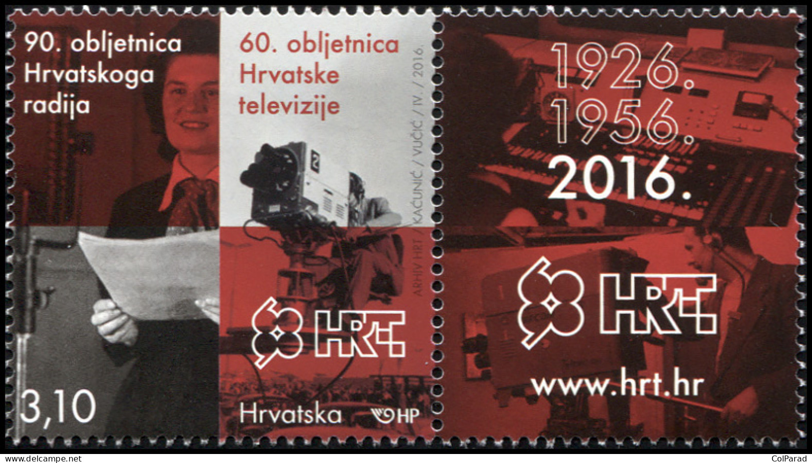CROATIA - 2016 - BLOCK MNH ** - 60th Anniversary Of Croatian Television - Croatie