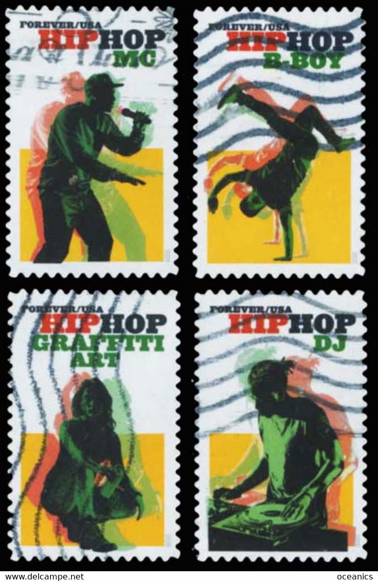 Etats-Unis / United States (Scott No.5480-83 - Hip Hop) (o) - Gebruikt