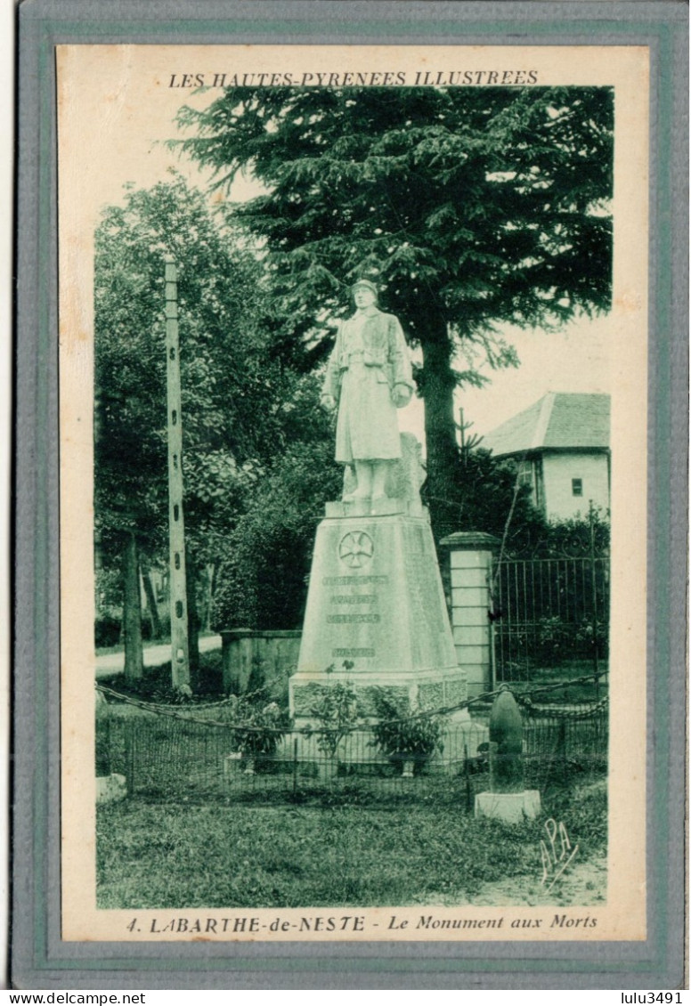 CPA (65) La BARTHE-de-NESTE - Aspect Du Monument Aux Morts En 1930 - La Barthe De Neste