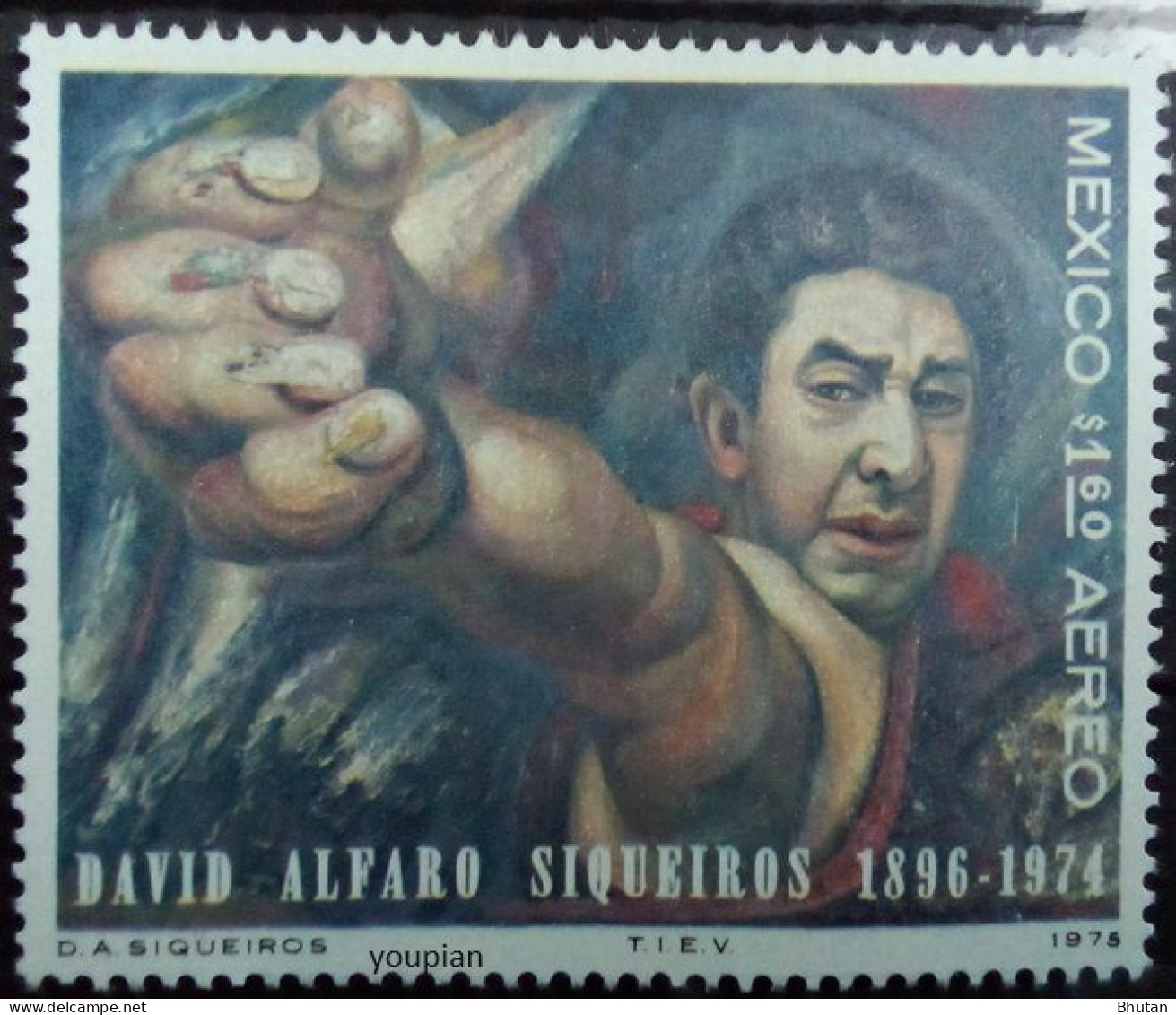 Mexico 1975, David Alfaro, MNH Single Stamp - Mexiko