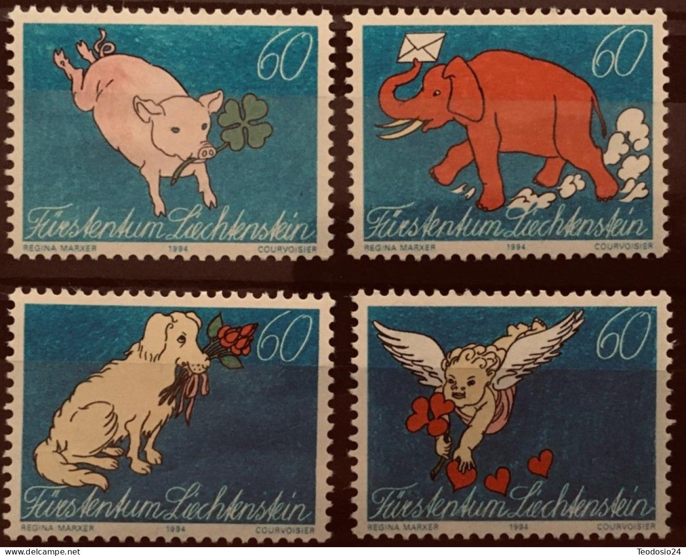 Liechtenstein 1994 Yt 1026 A 1029 ** - Unused Stamps