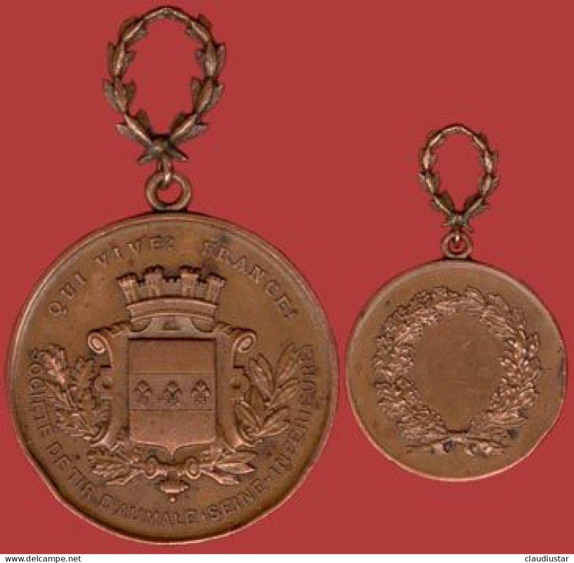 ** MEDAILLES  SOCIETE  Du  TIR  D' AUMALE  +  MEDAILLE  PICARDIE ** - Tir à L'Arc