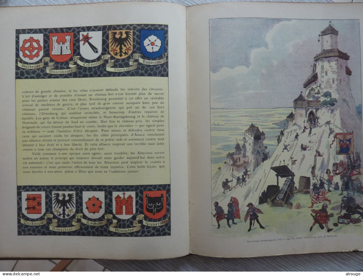 L'Histoire D'Alsace Racontée Aux Petits Enfants Par L'Oncle HANSI, édition De 1913,  Illustré - Alsace