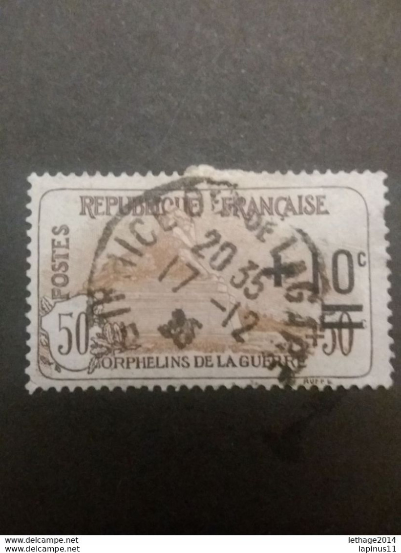 FRANCE FRANCIA 1918 AU PROFIT DES ORPHELINS DE LA GUERRE CAT. YVERT 153 - Used Stamps
