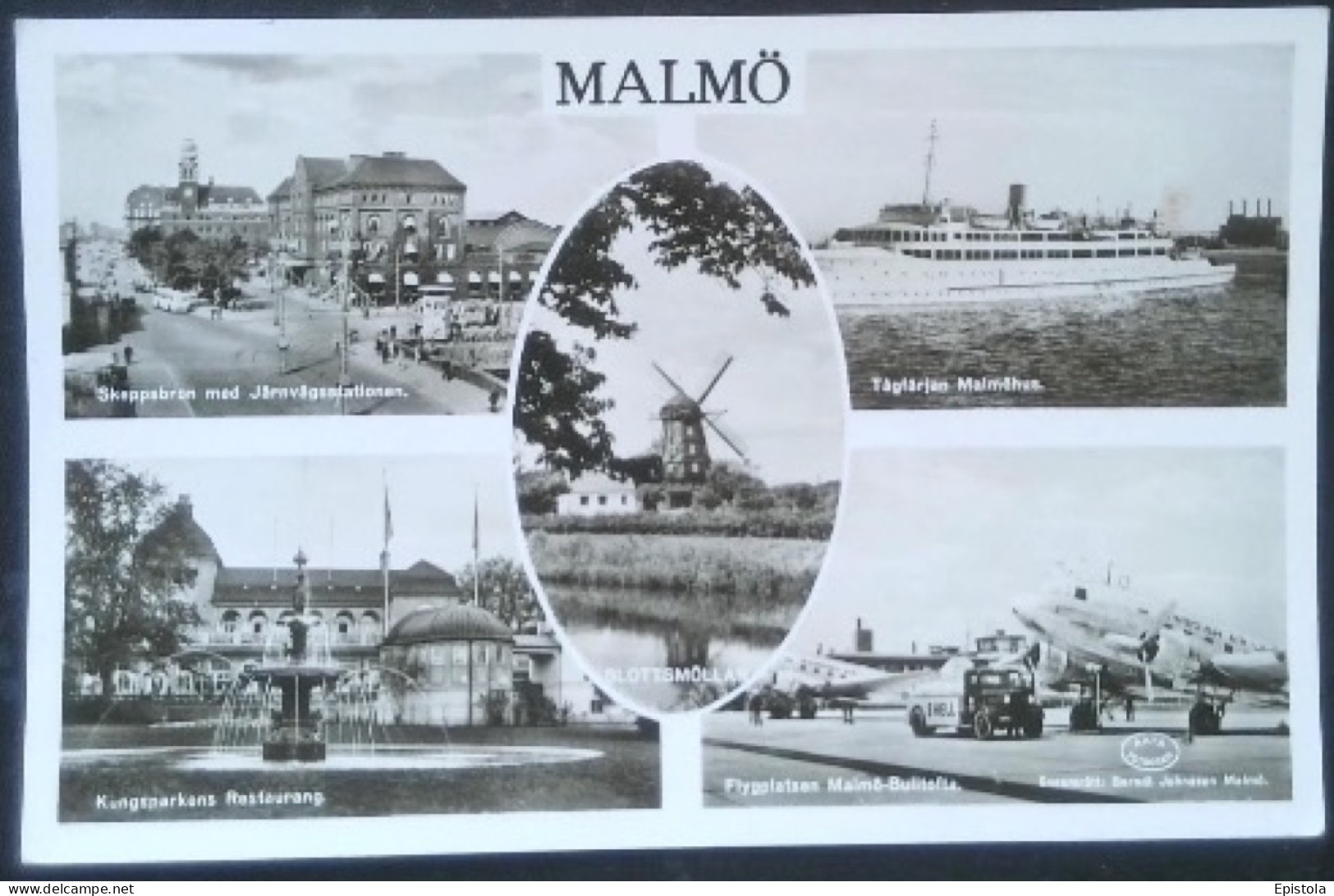 Moulin De Slottsmollan En Multi-vues à Malmo Suède - Moulins à Vent