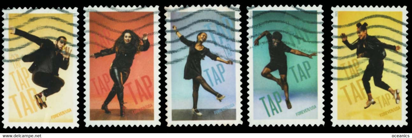 Etats-Unis / United States (Scott No.5609-13 - Tap Dance) (o) Set Of 5 - Used Stamps