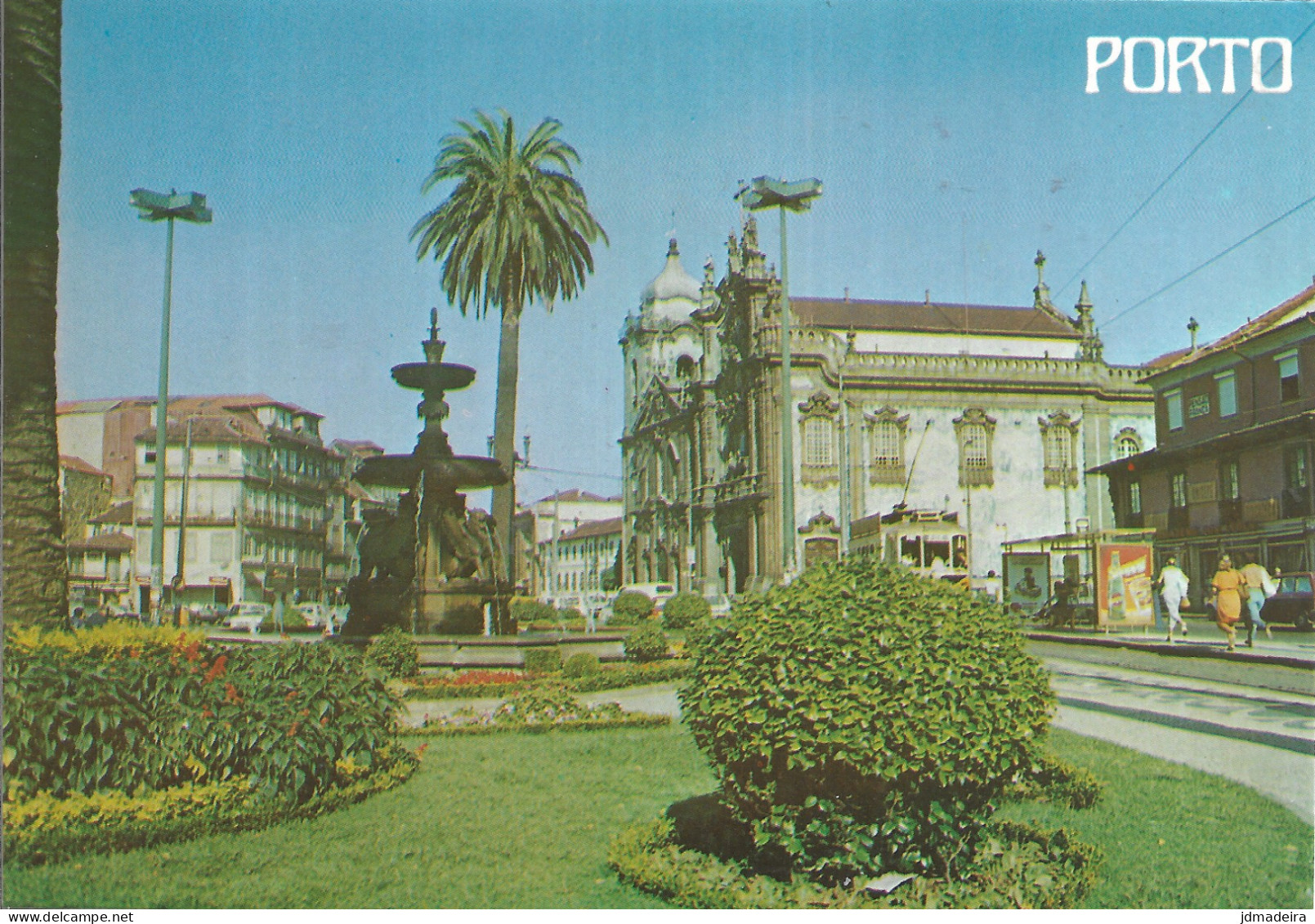 PORTO Fonte Dos Leões E Igreja Do Carmo E Carmelitas Postcard - Porto