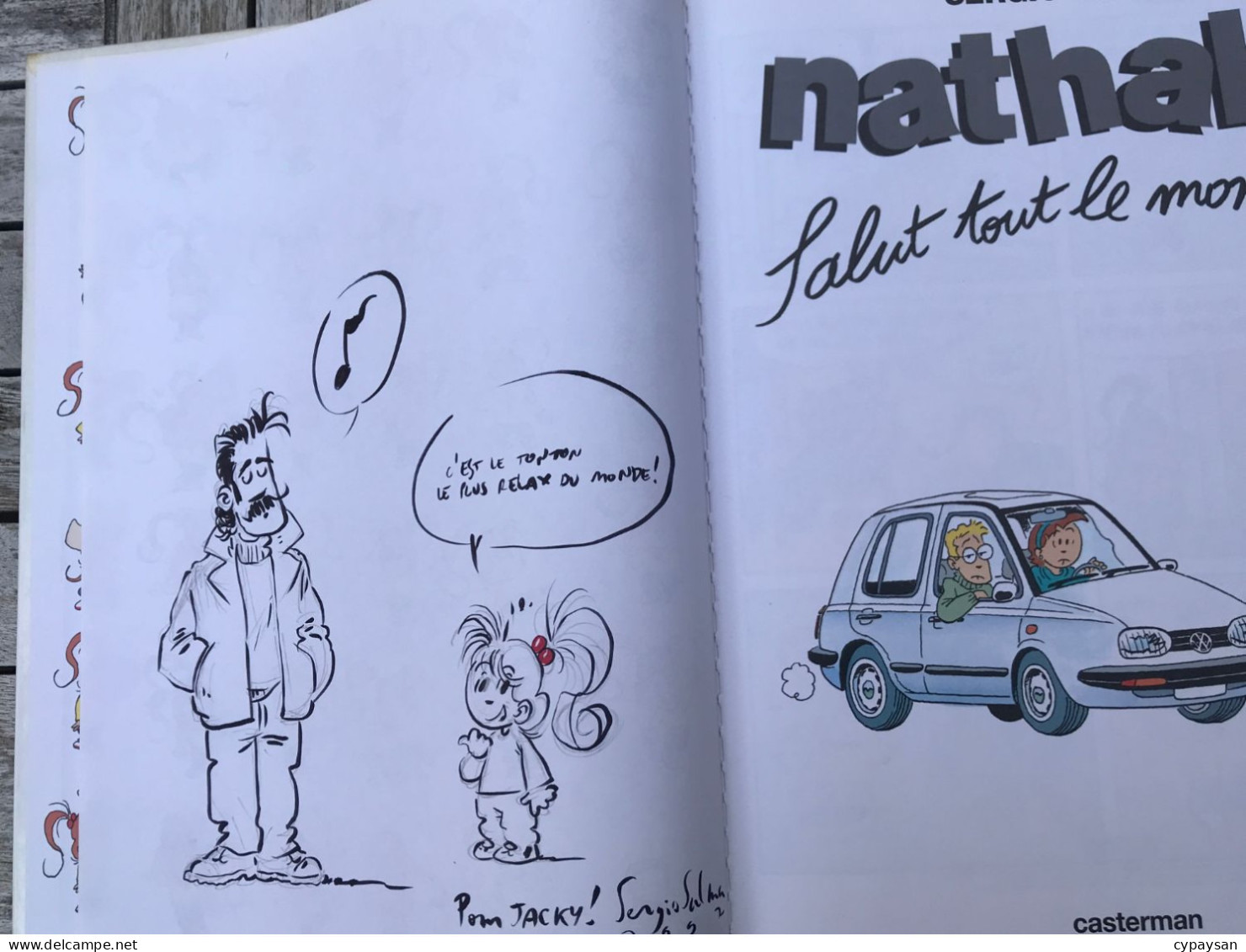 Nathalie 2 Salut Tout Le Monde EO DEDICACE BE Casterman  04/1993 Salma (BI2) - Dediche