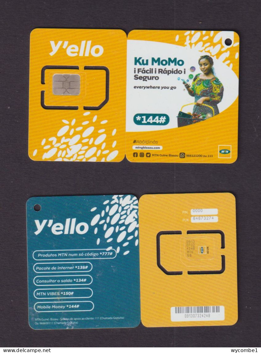 GUINEA BISSAU - MTN Y'ello Ku MoMo Unused Chip SIM Phonecard - Guinea – Bissau