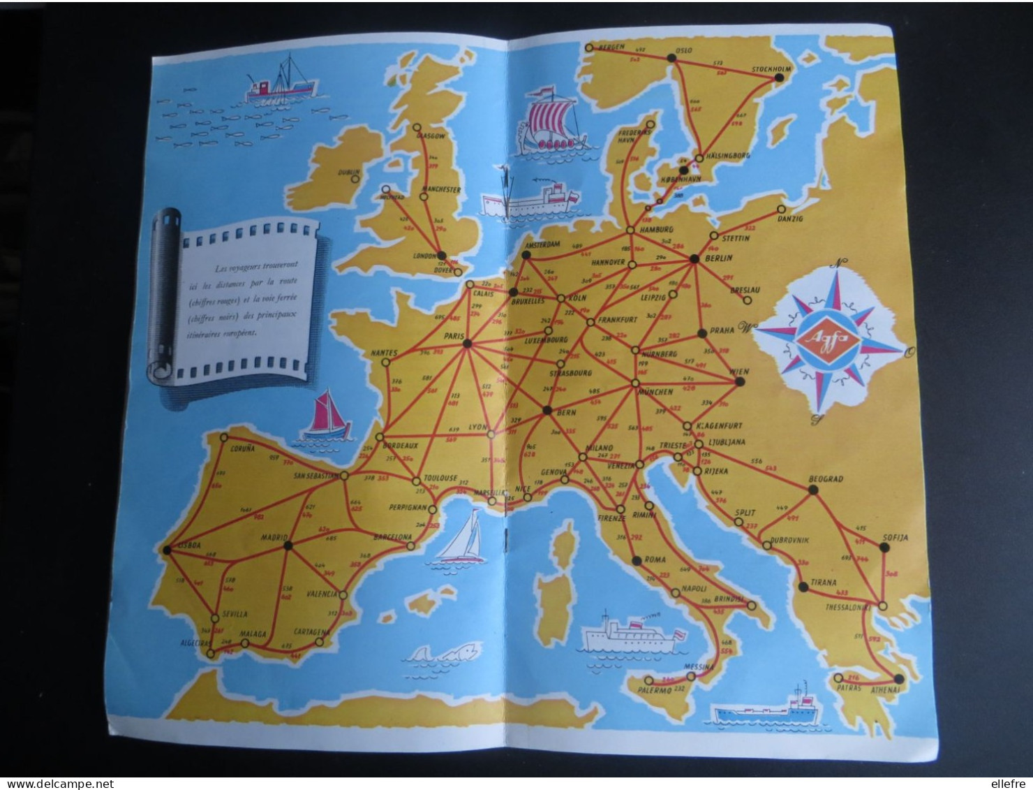 publicité appareil photo AGFA Photo Guide du voyageur européen touristiques appareil tampon photo des planches Deauville