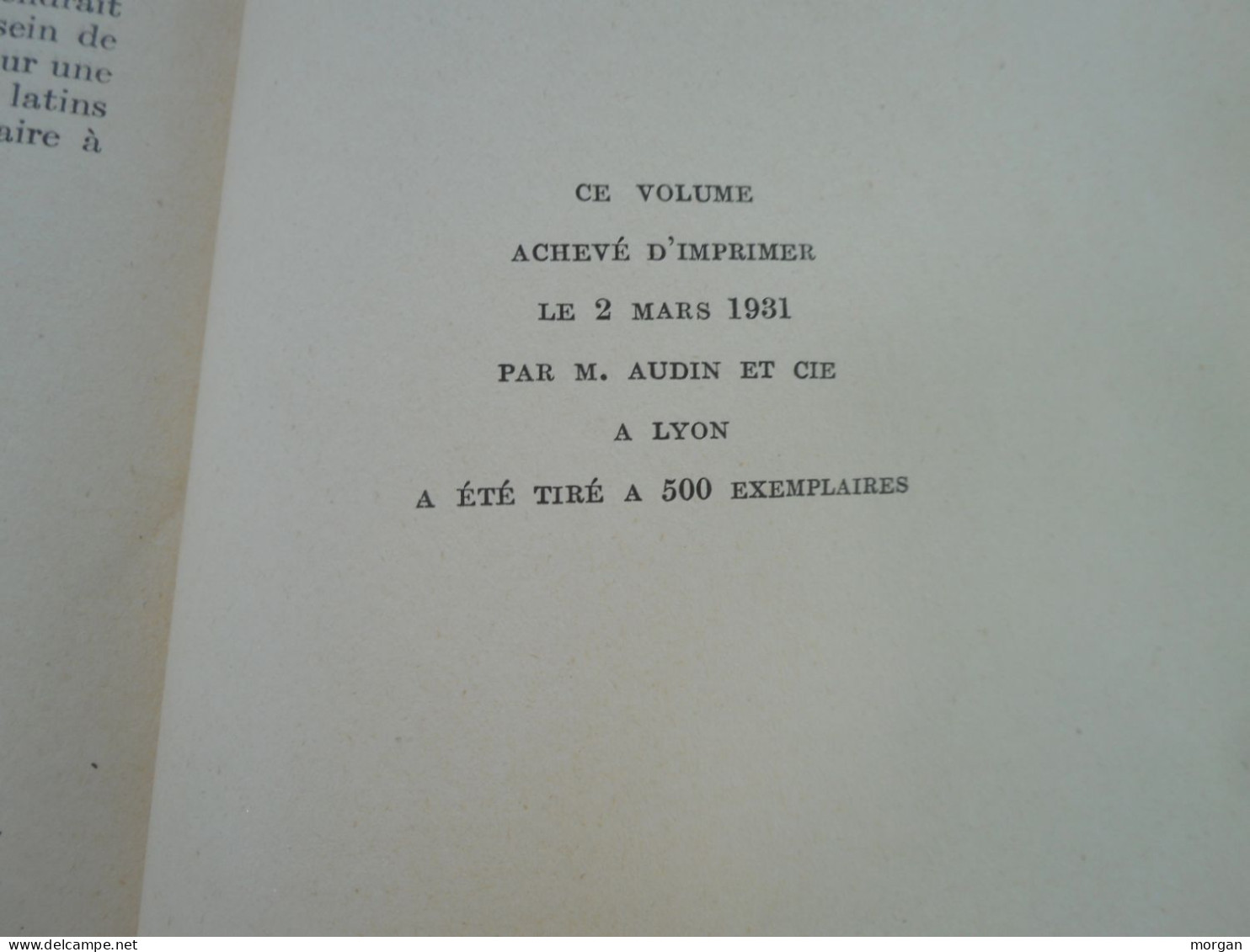 1931, LES BIENHEUREUX MARTYRS DE L'ABBAYE SAINT GERMAIN DES PRES IMMOLES EN 1792, TIRAGE 500 EX.