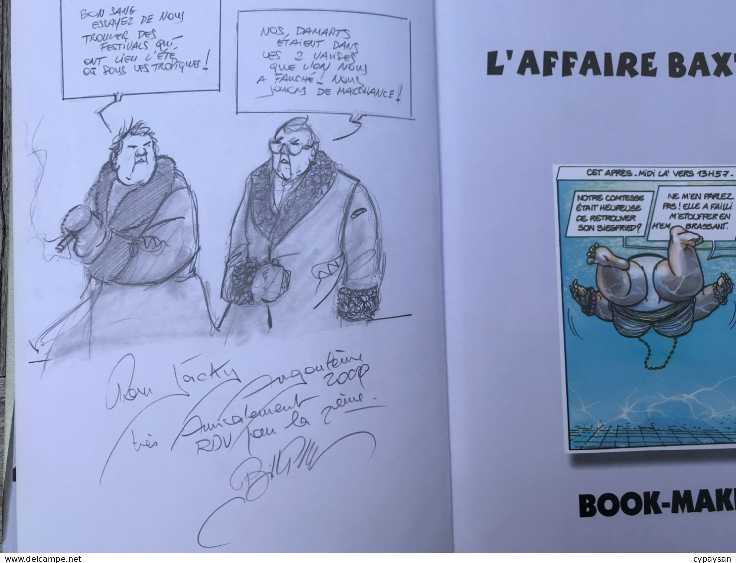 L'Affaire Baxters EO DEDICACE BE Book Maker 10/1999 Petit Maillet (BI2) - Dédicaces