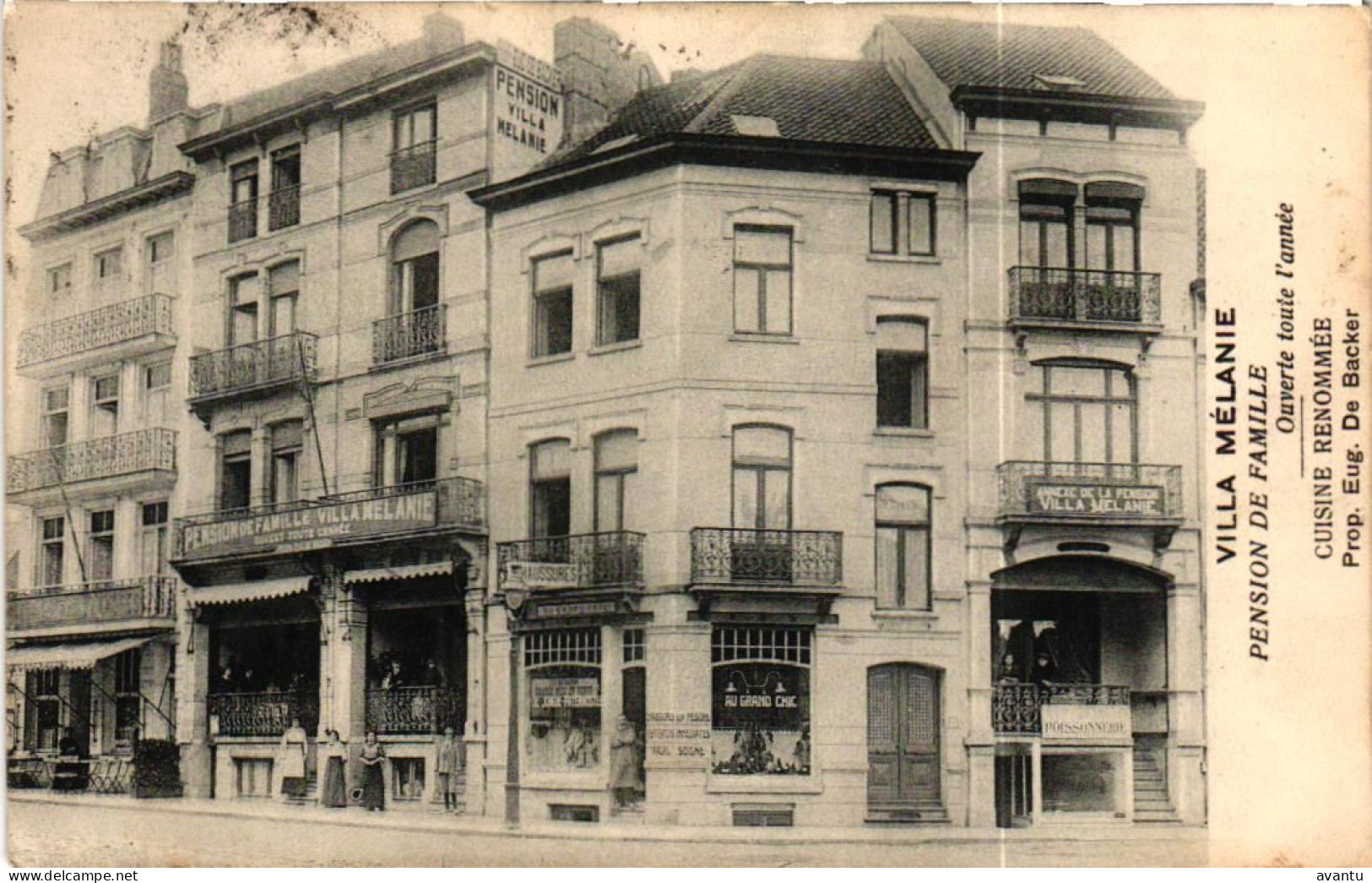 KNOKKE / VILLA MELANIE / PENSION DE FAMILLE 1914 - Knokke