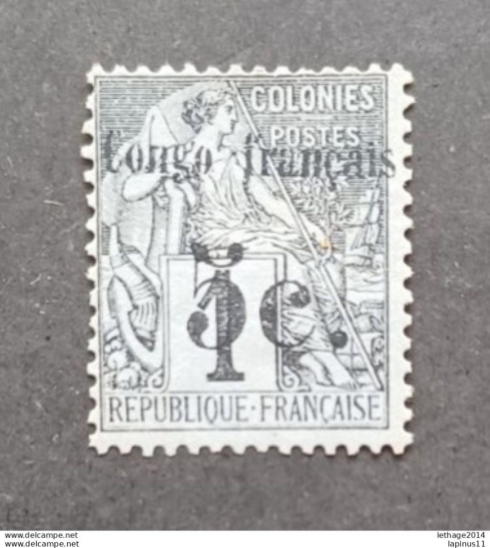 COLONIE FRANCE CONGO FRANCAISE 1891 SAGE OVERPRINT CAT YVERT N 1 MNG - Ungebraucht