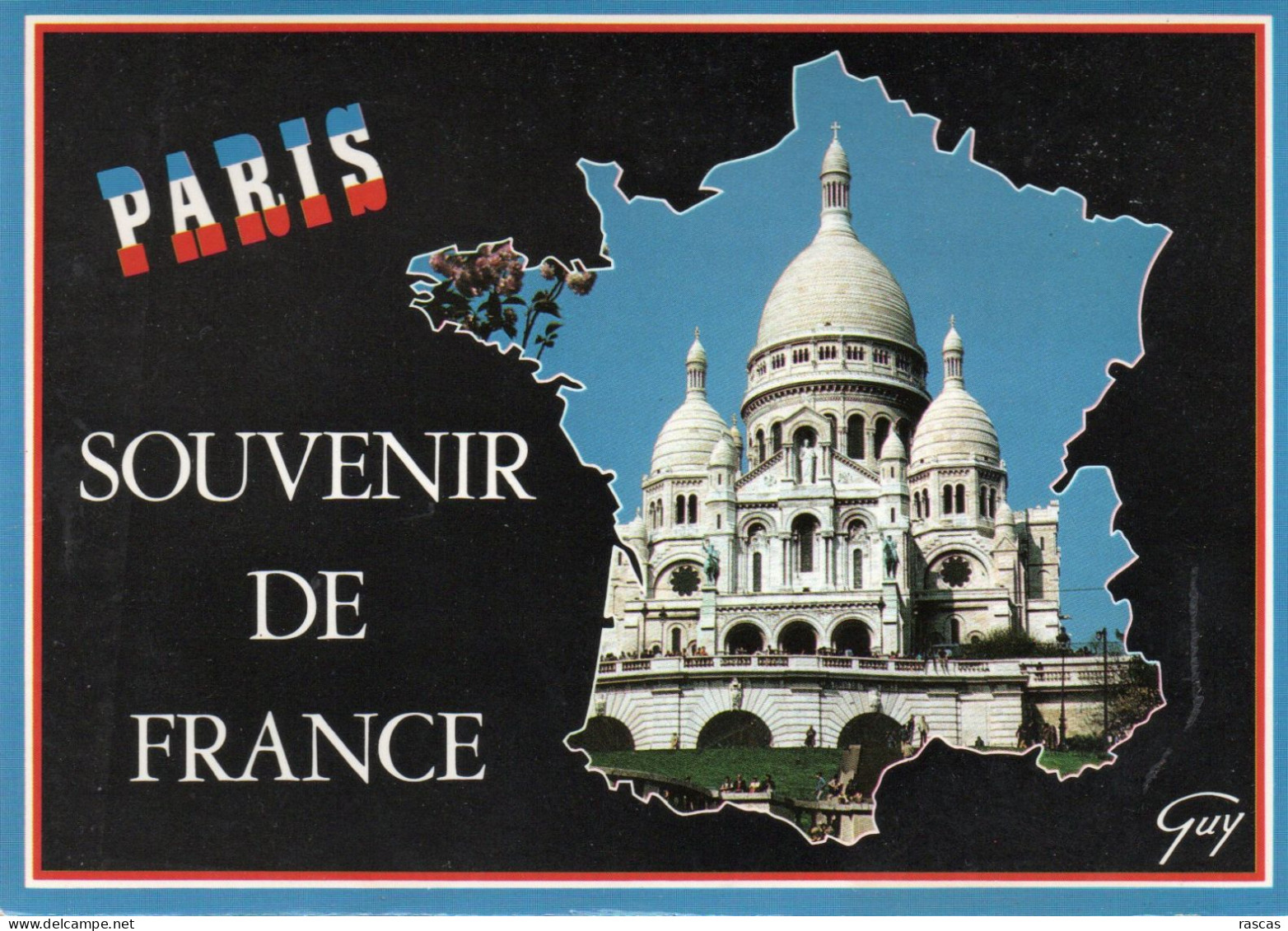 CPM - P - PARIS - SOUVENIR DE FRANCE - LE SACRE COEUR - Sacré Coeur