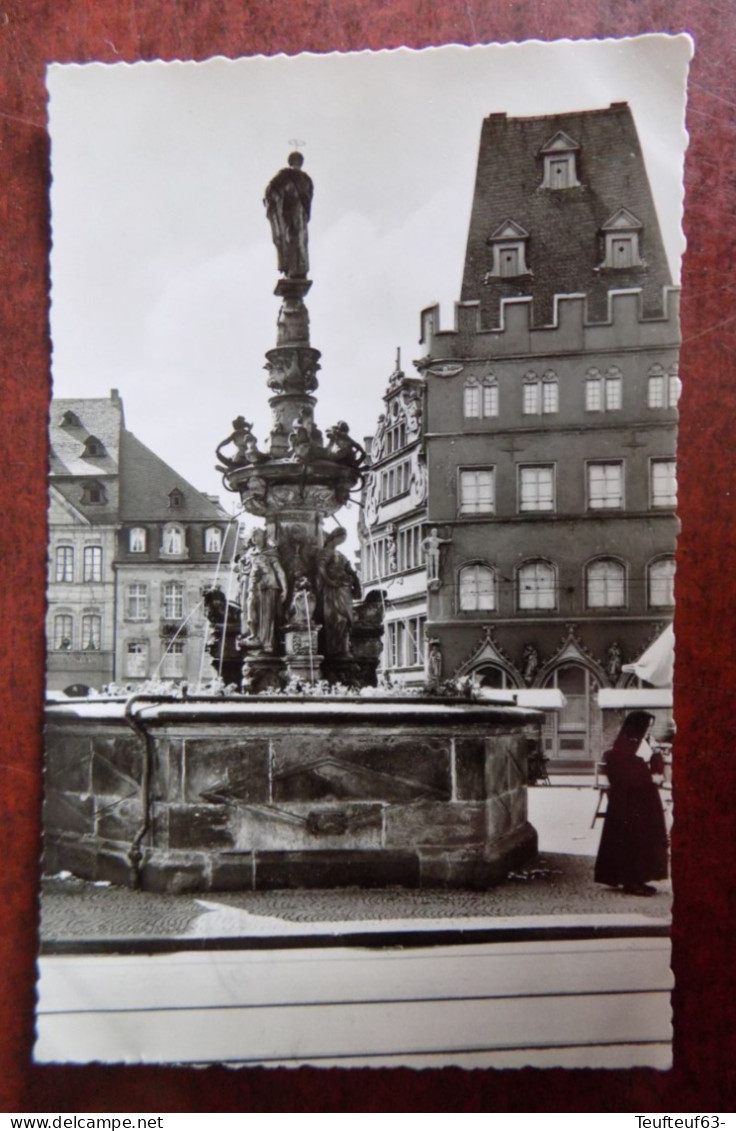 Carte Photo Trier ; Brunnen Am Hauptmarkt - Trier