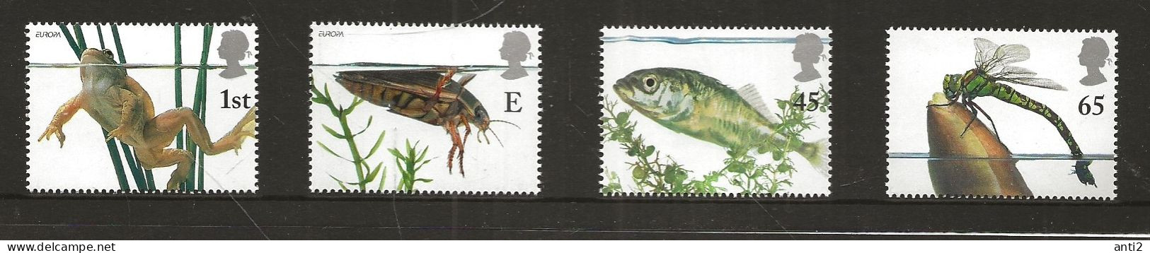 Great Britain  2001   Habitat Water; Europa: Life-Giver Water.  Mi 1942-1945 MNH(**) - Neufs