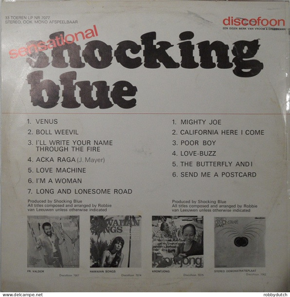* LP *  SHOCKING BLUE - SENSATIONAL (Holland 1969 - Reiissue 1970 EX-) - Rock
