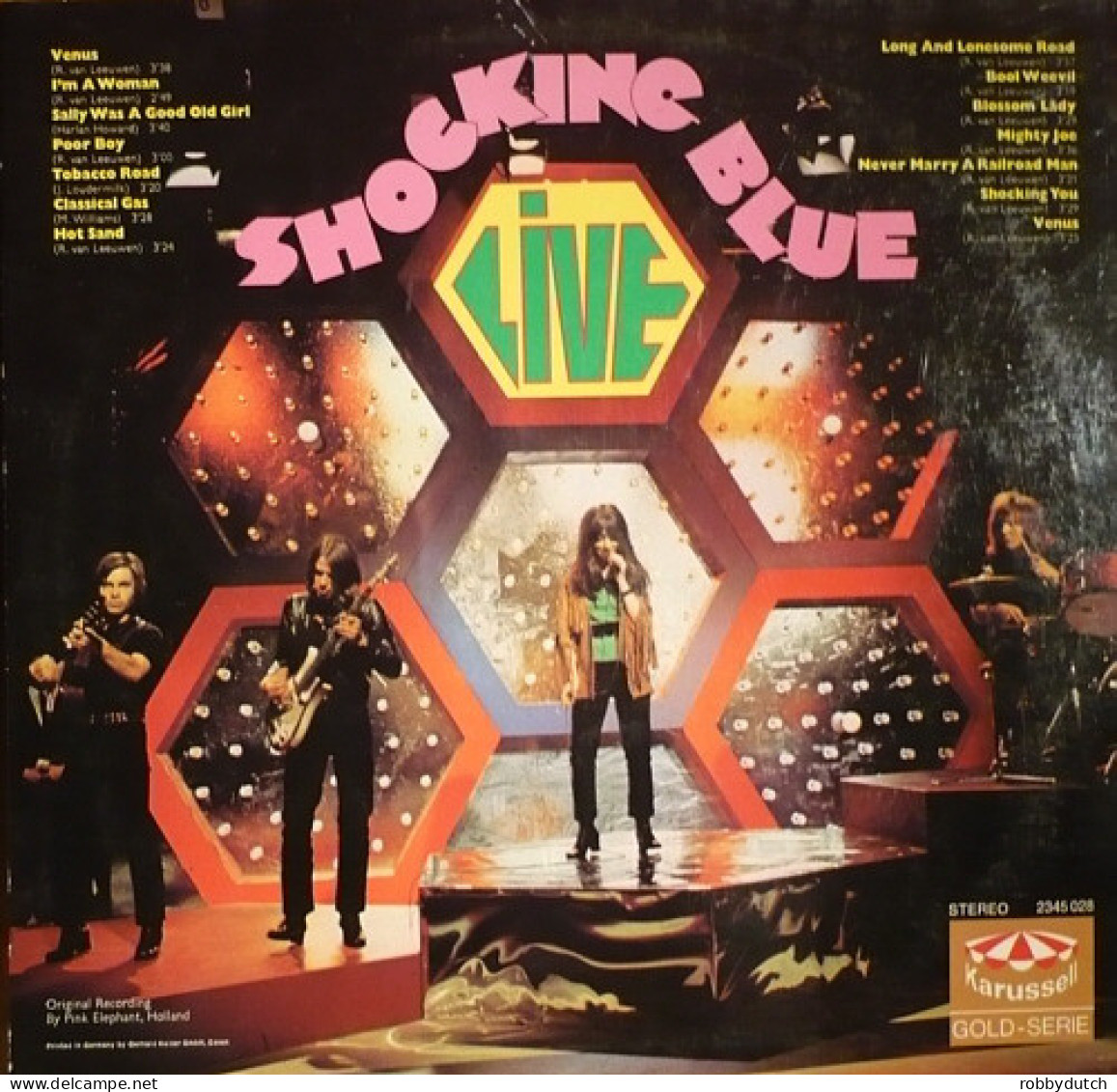 * LP *  SHOCKING BLUE - LIVE (Germany 1972 EX-) - Rock