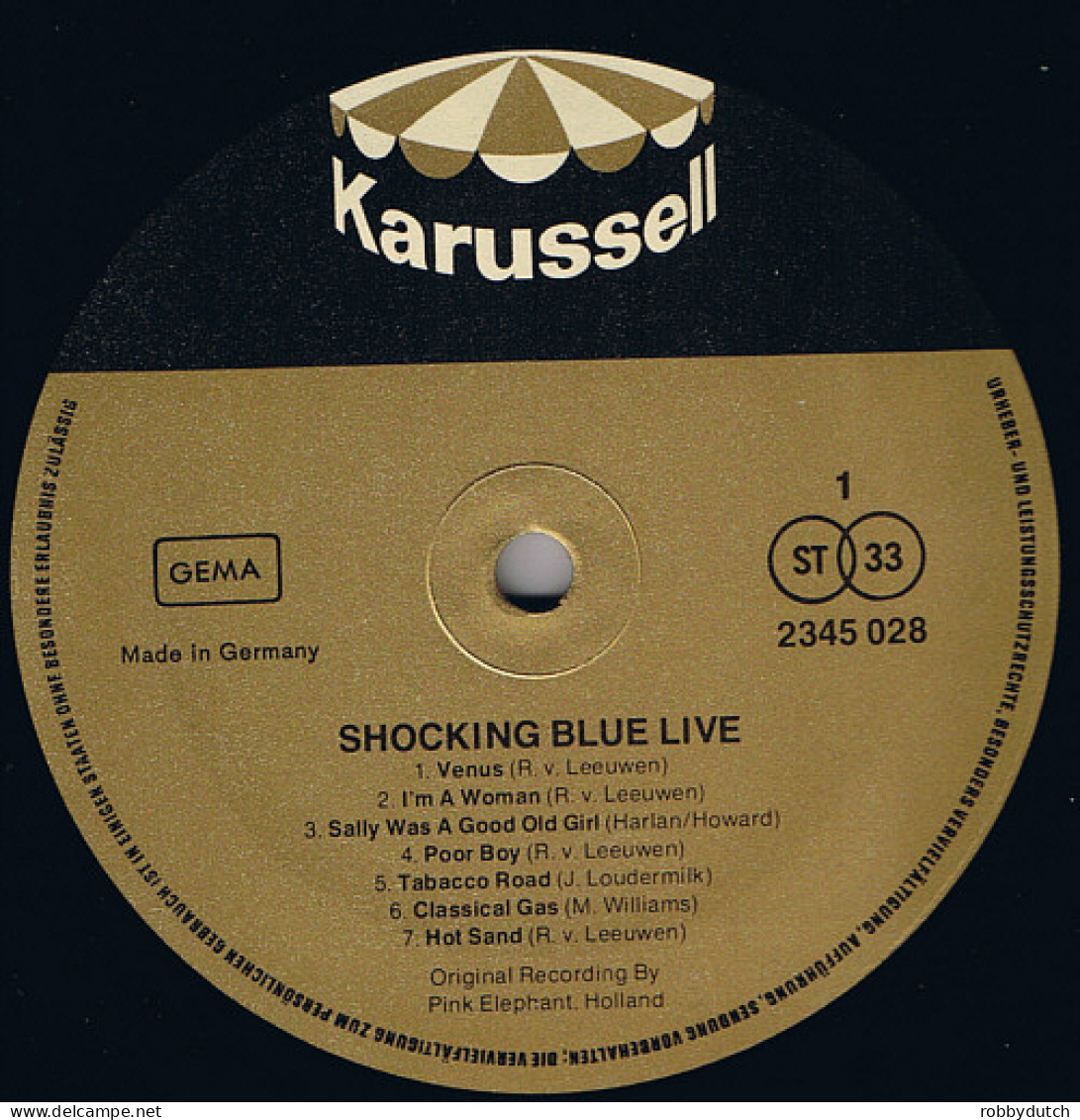 * LP *  SHOCKING BLUE - LIVE (Germany 1972 EX-) - Rock