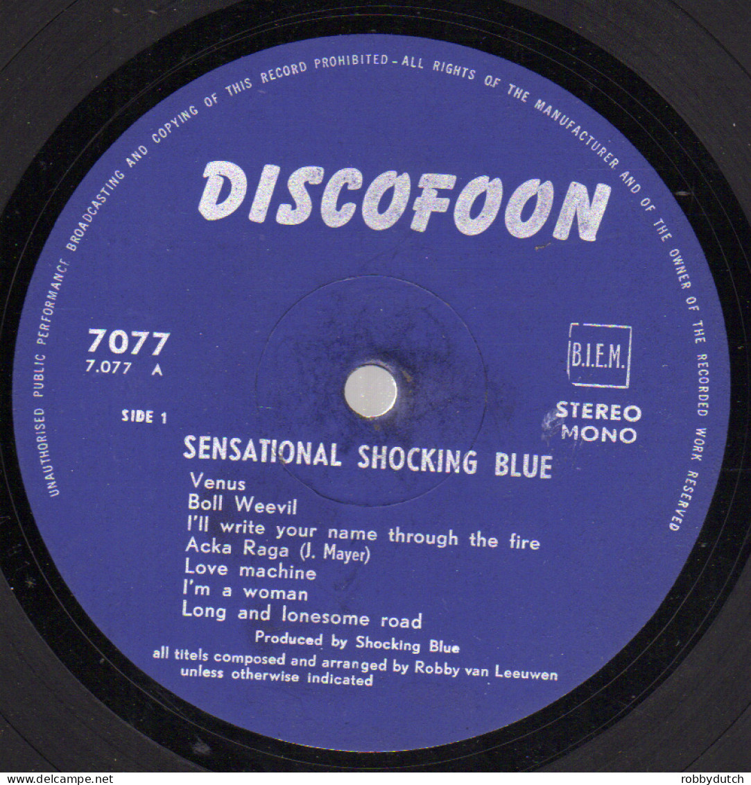 * LP *  SHOCKING BLUE - SENSATIONAL (Holland 1969) - Rock