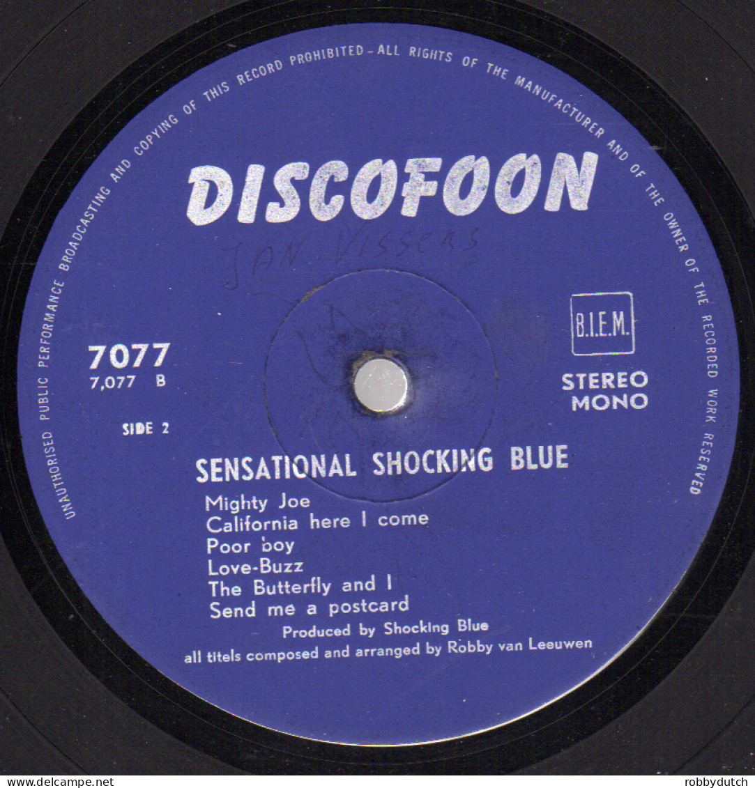 * LP *  SHOCKING BLUE - SENSATIONAL (Holland 1969) - Rock