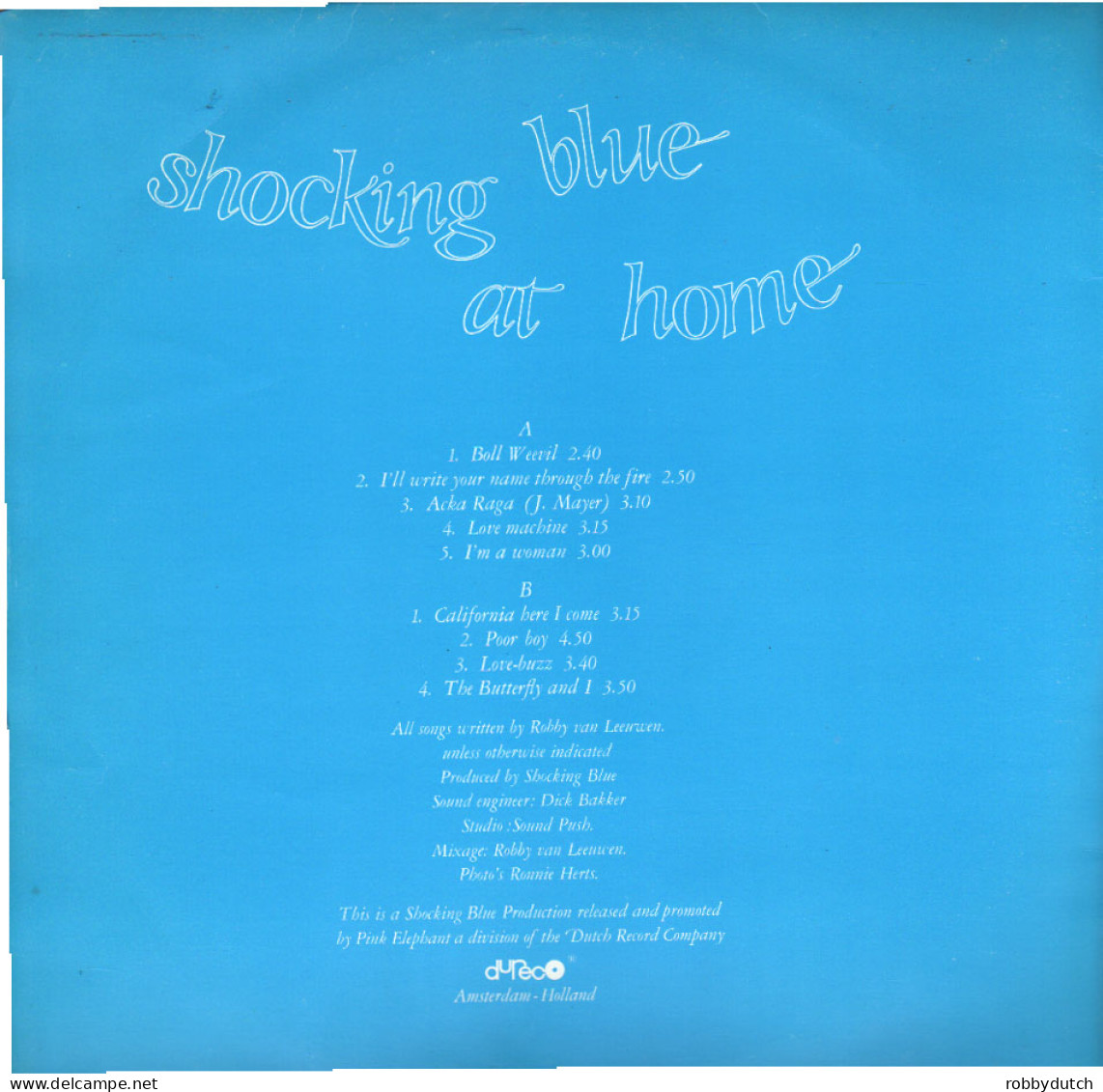 * LP *  SHOCKING BLUE - AT HOME (Holland 1969 EX-) - Rock