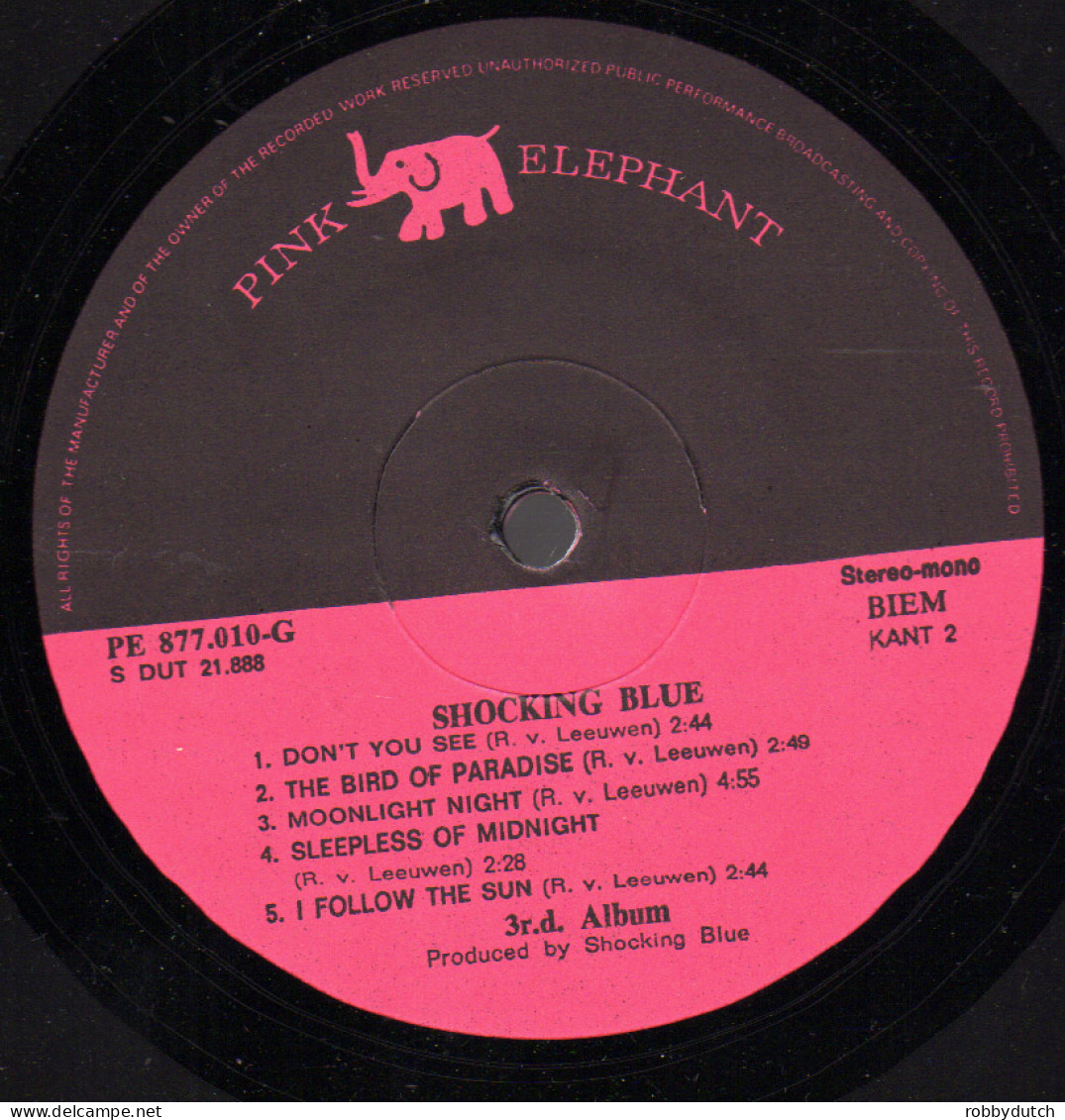 * LP *  SHOCKING BLUE - 3rd ALBUM (Holland 1971 EX-) - Rock