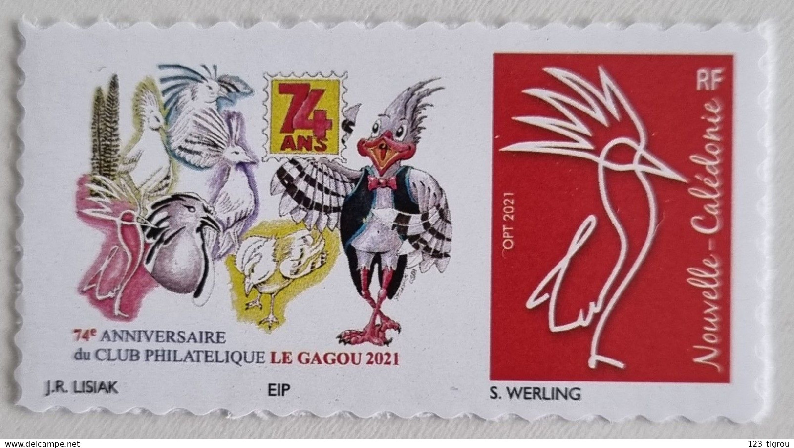 CAGOU PERSONNALISE CLUB CAGOU 2021 TB - Unused Stamps