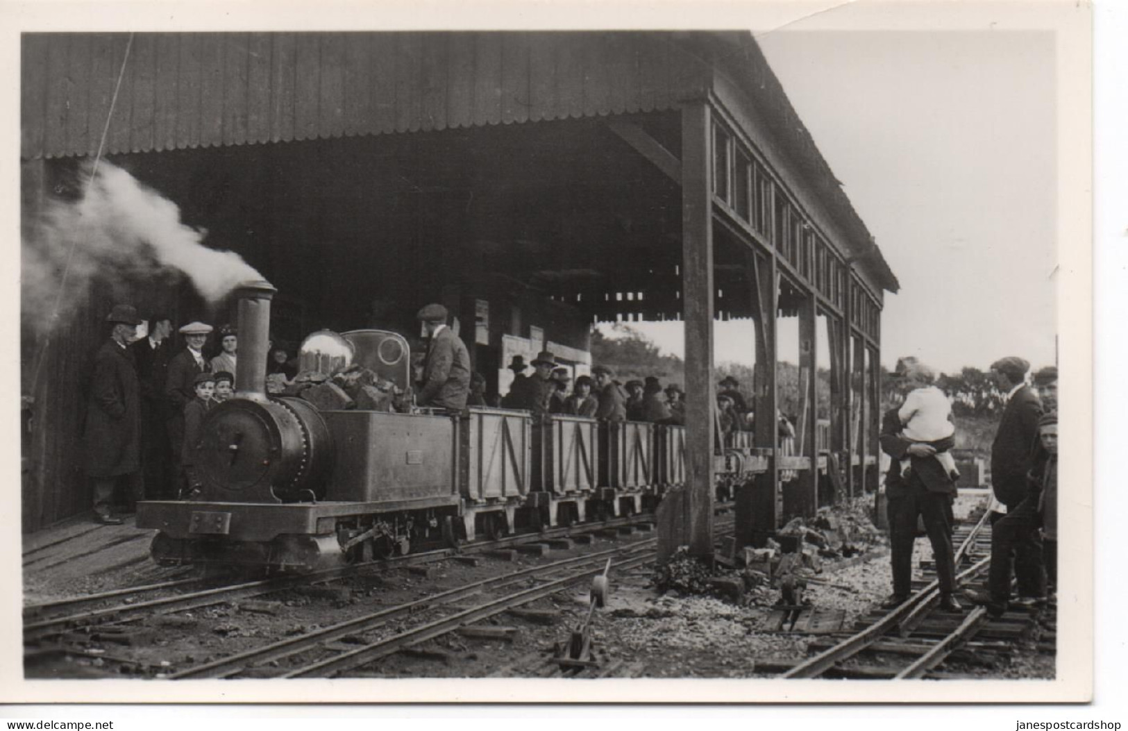 REAL PHOTOGRAPHIC POSTCARD HISTORICAL SERIES NO. 2 - OLD RAVENGLASS STATION 1923 - "ELLA" - Autres & Non Classés