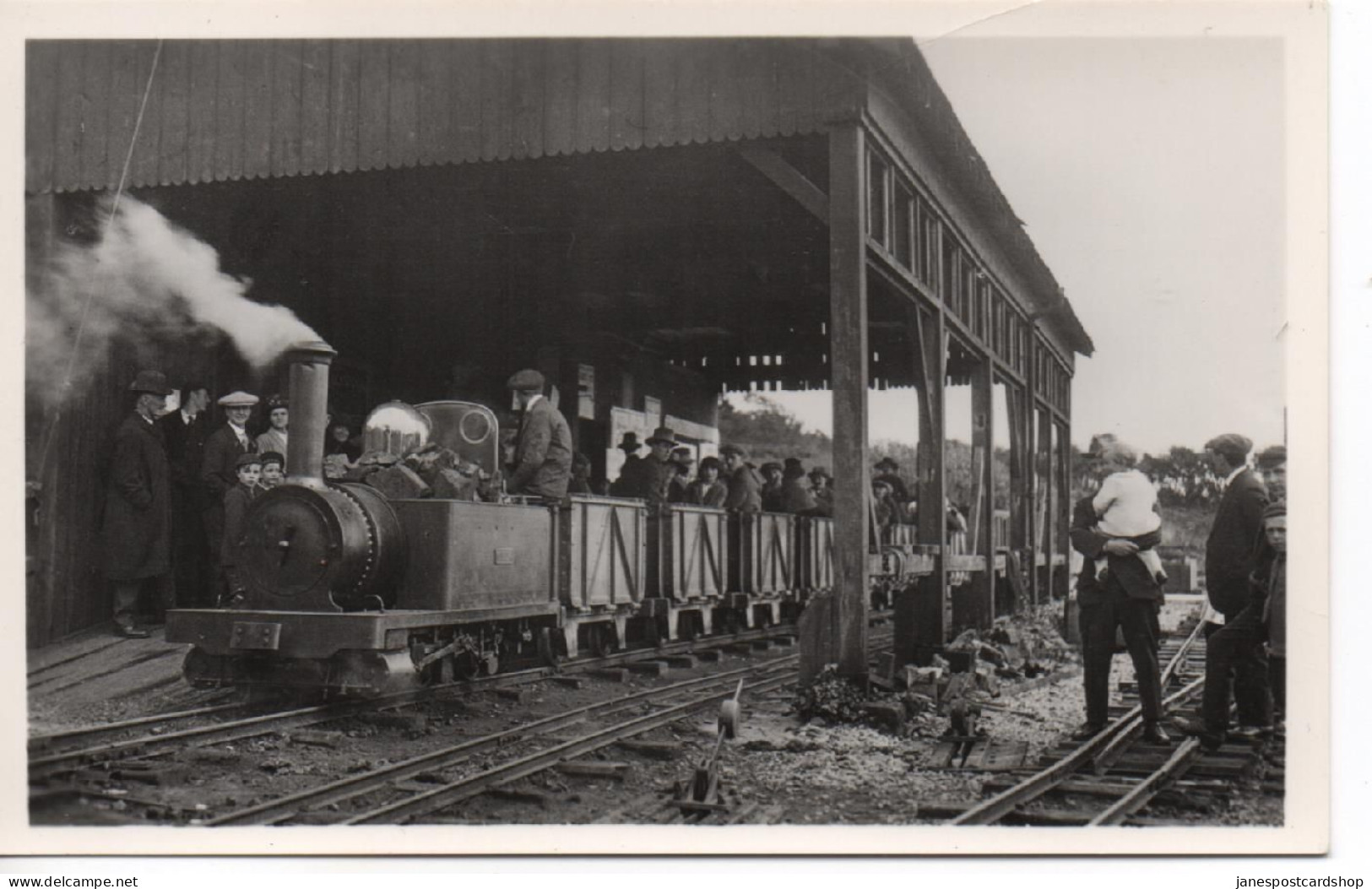 REAL PHOTOGRAPHIC POSTCARD HISTORICAL SERIES NO. 2 - OLD RAVENGLASS STATION 1923 - "ELLA" - Andere & Zonder Classificatie