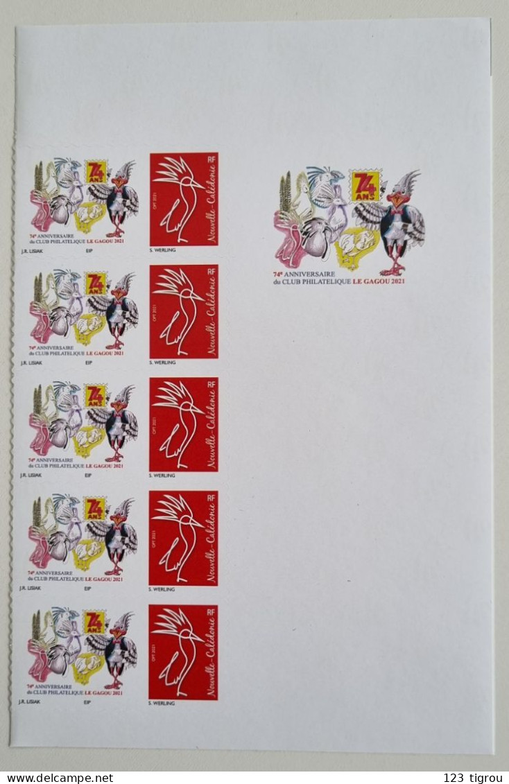 CAGOU PERSONNALISE CLUB CAGOU 2021 TB - Unused Stamps