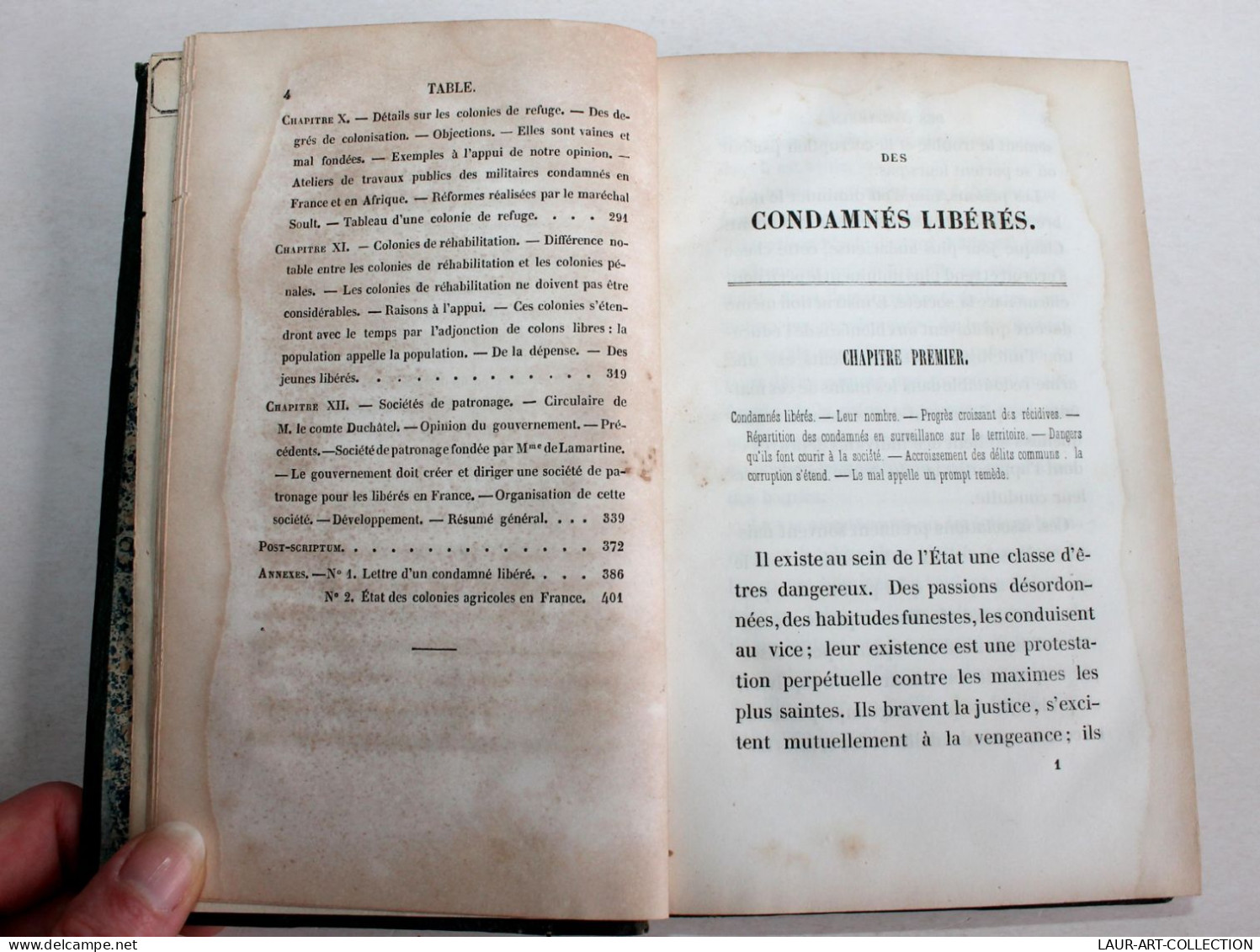 TRES RARE! DES CONDAMNÉS LIBÉRÉS De A-E CERFBERR 1844 A ROYER EDITEUR / ANCIEN LIVRE XIXe SIECLE (2603.2) - 1801-1900