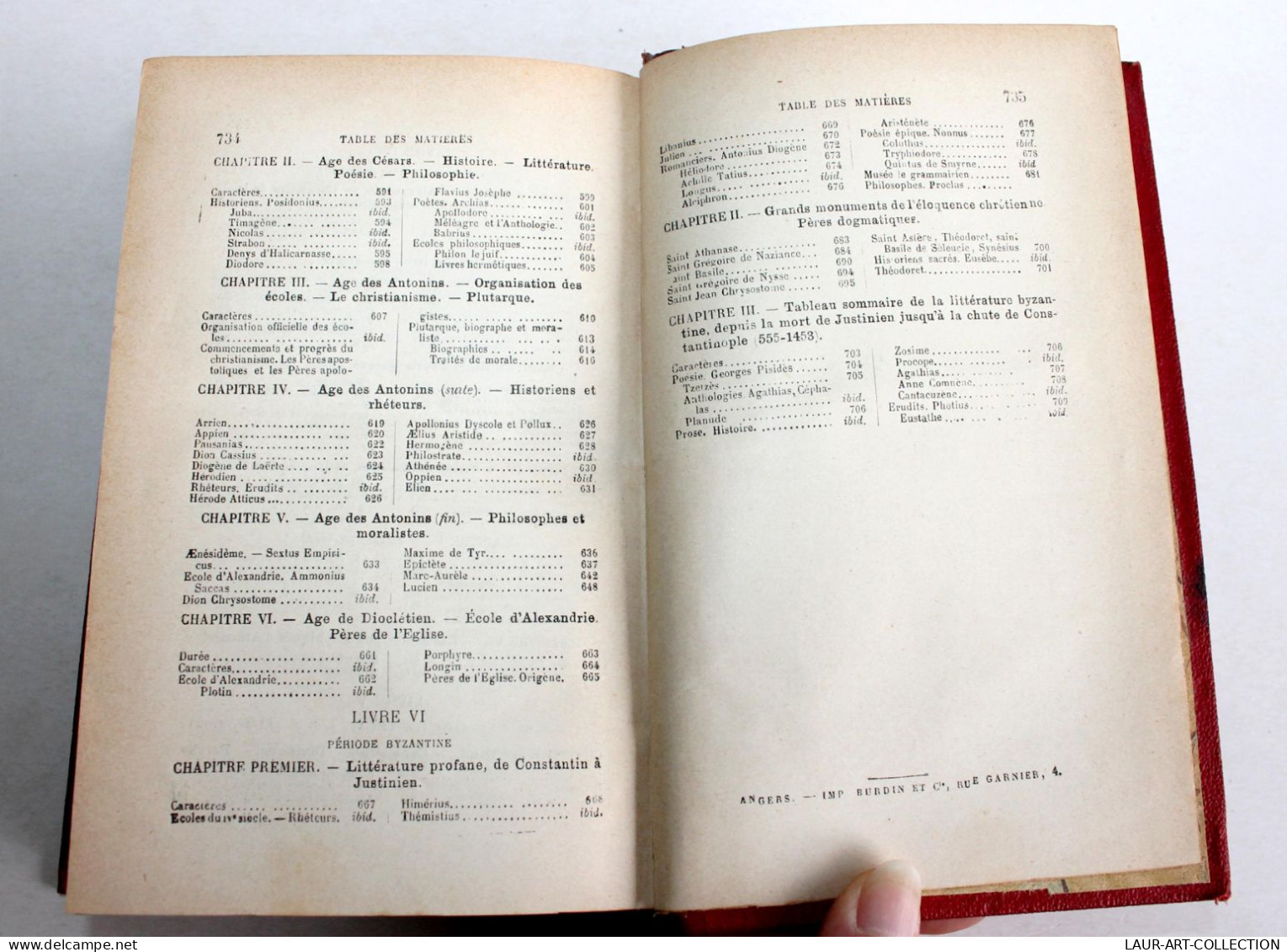 HISTOIRE DE LA LITTERATURE GRECQUE par F. DELTOUR, 4e EDITION 1890 Lib DELAGRAVE / ANCIEN LIVRE XIXe SIECLE (2603.3)