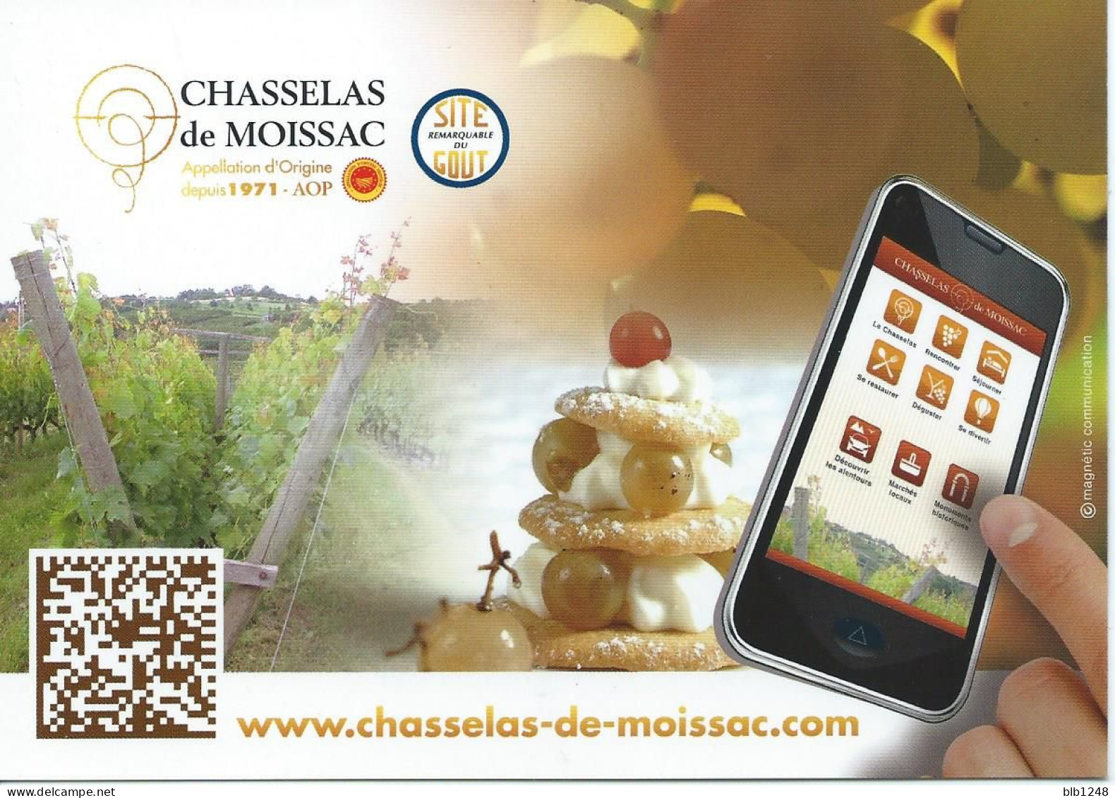 XX [82] Tarn Et Garonne > Chasselas De Moissac Carte Publicitaire 2013 - Moissac