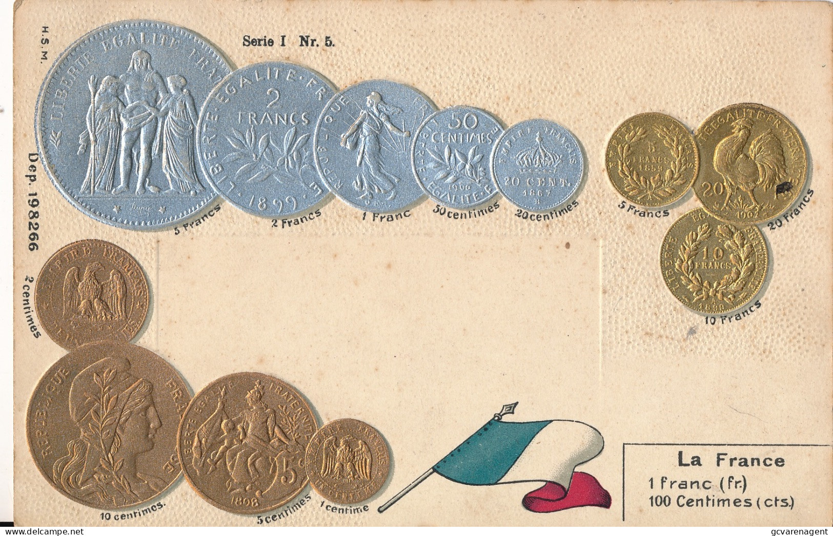 LA FRANCE      RELIEF  GAUFRE    2 SCANS - Coins (pictures)