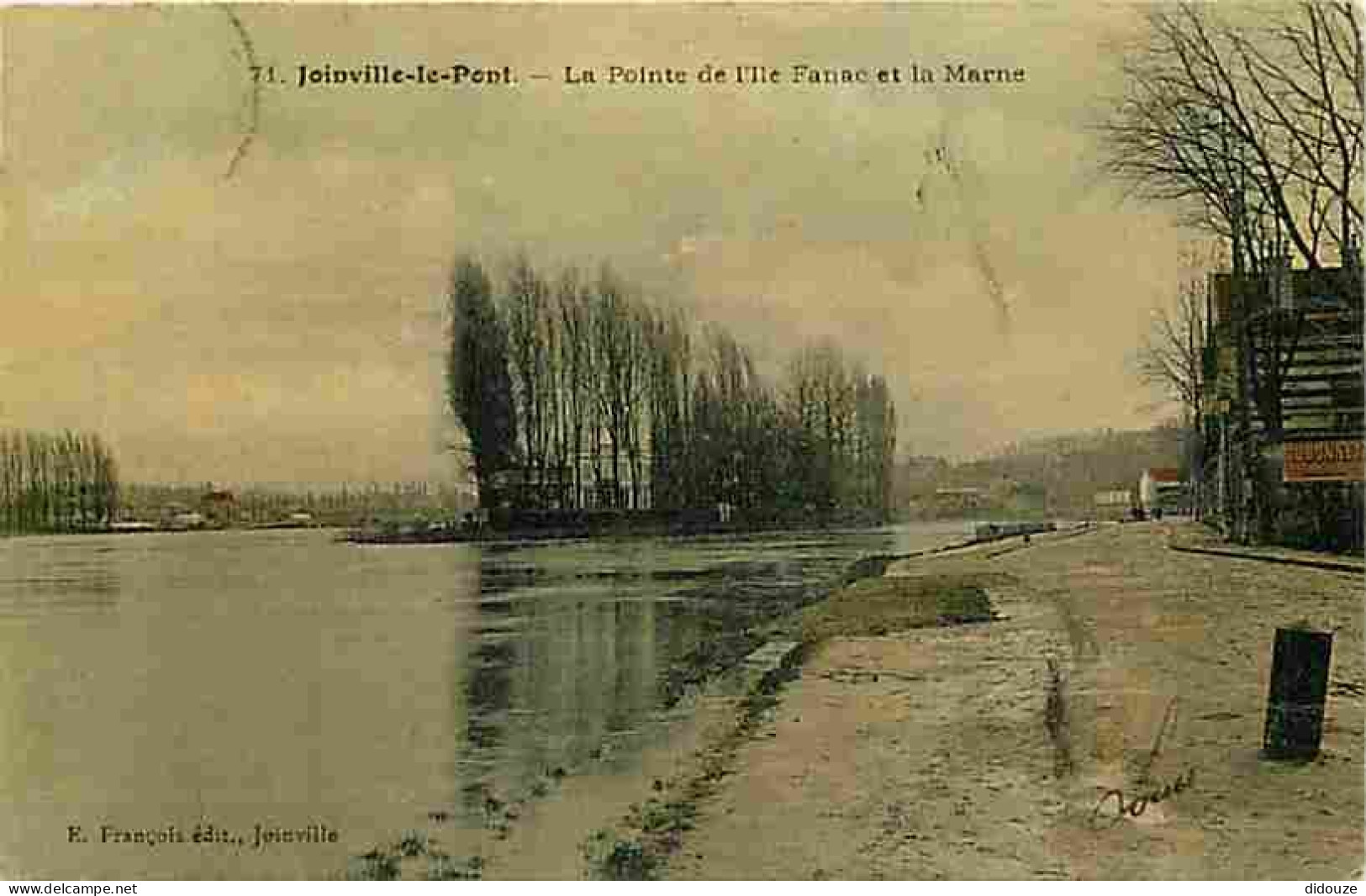 94 - Joinville Le Pont - La Pointe De L'Ile Fanac Et La Marne - Colorisée - CPA - Voir Scans Recto-Verso - Joinville Le Pont